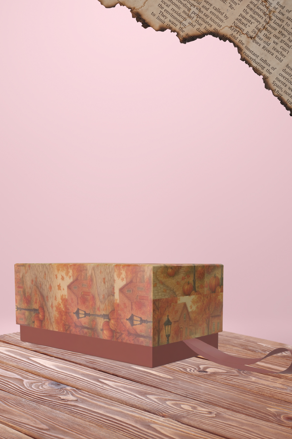 Vintage Fall Street Lights, Wrapping Papers