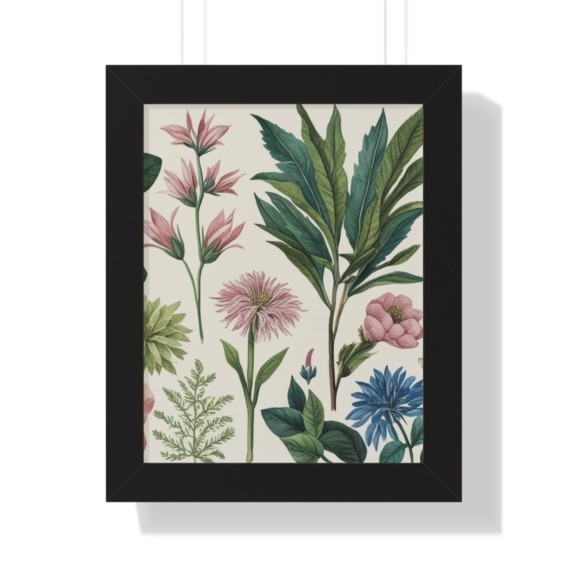 "Sage" – Framed Botanical Watercolor Print, Exclusive Botanical Series