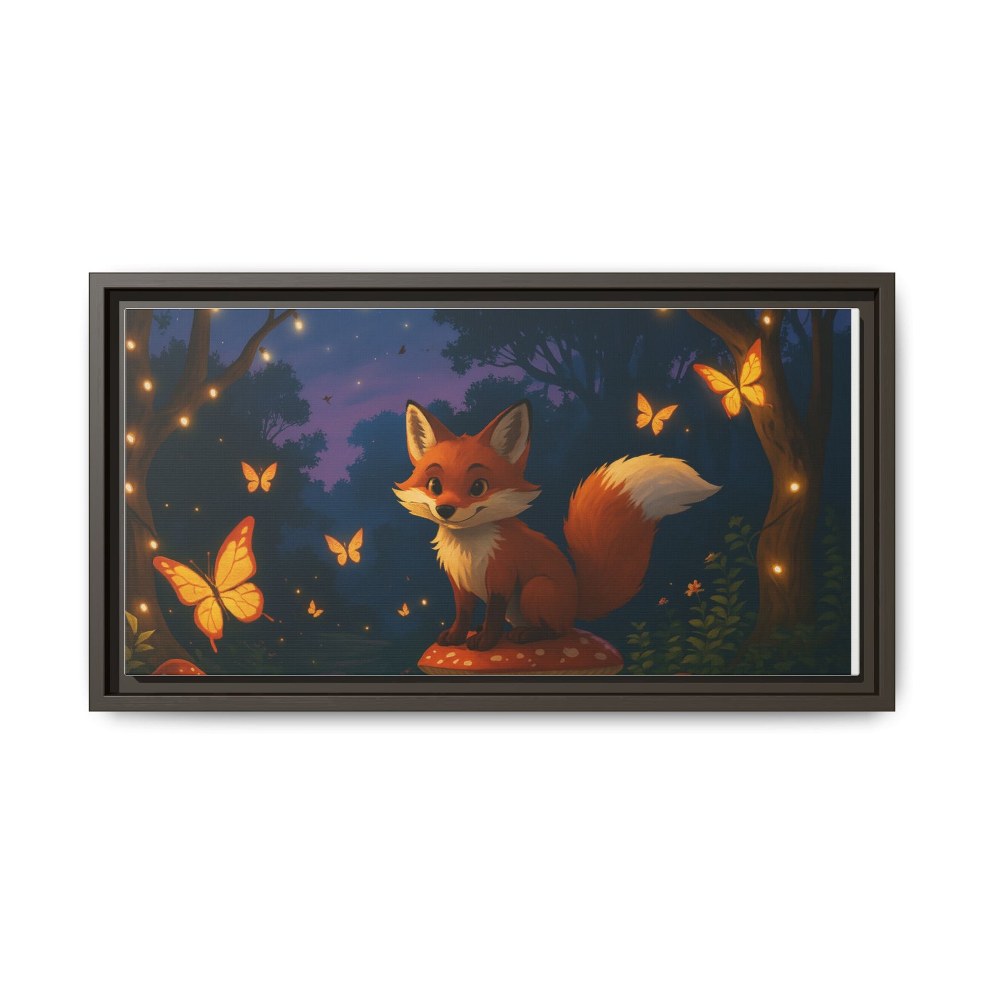 Whimsical Fox Canvas Wall Art of Charlie the Whimsical Fox