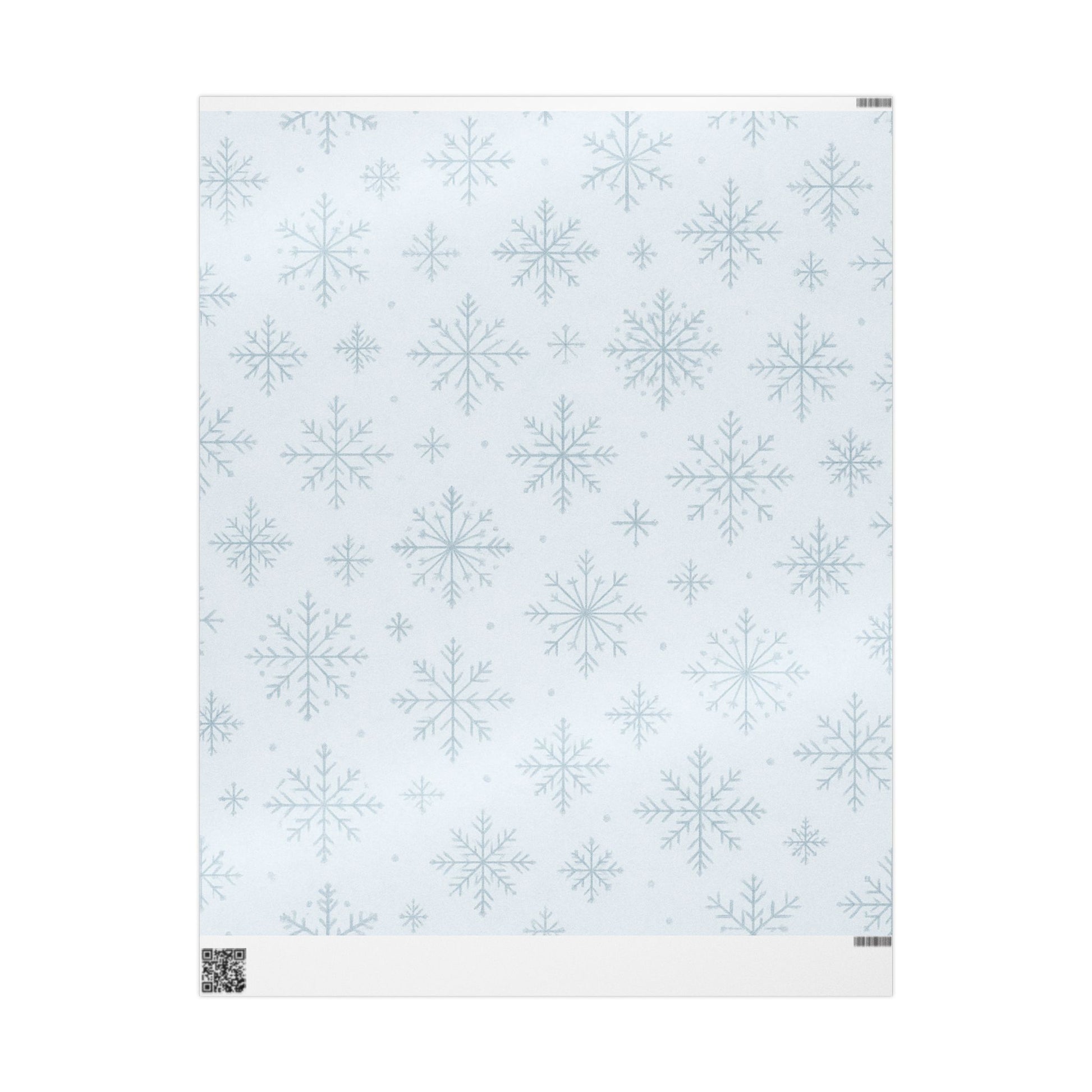 Winter-Themed Wrapping Paper, Snowflake Gift Wrap for Holidays, Christmas, Birthdays, DIY Projects, Eco-Friendly Gift Packaging