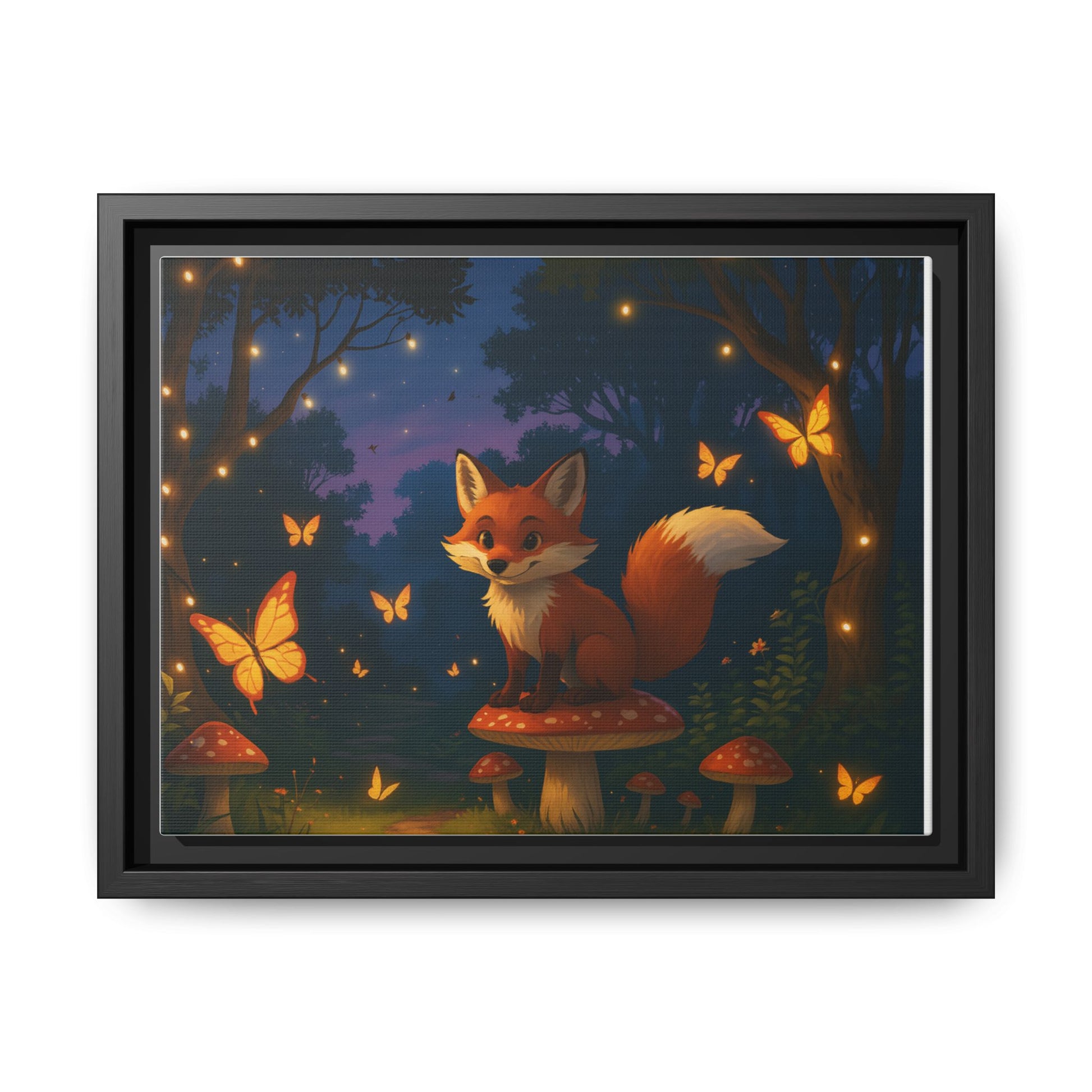 Whimsical Fox Canvas Wall Art of Charlie the Whimsical Fox