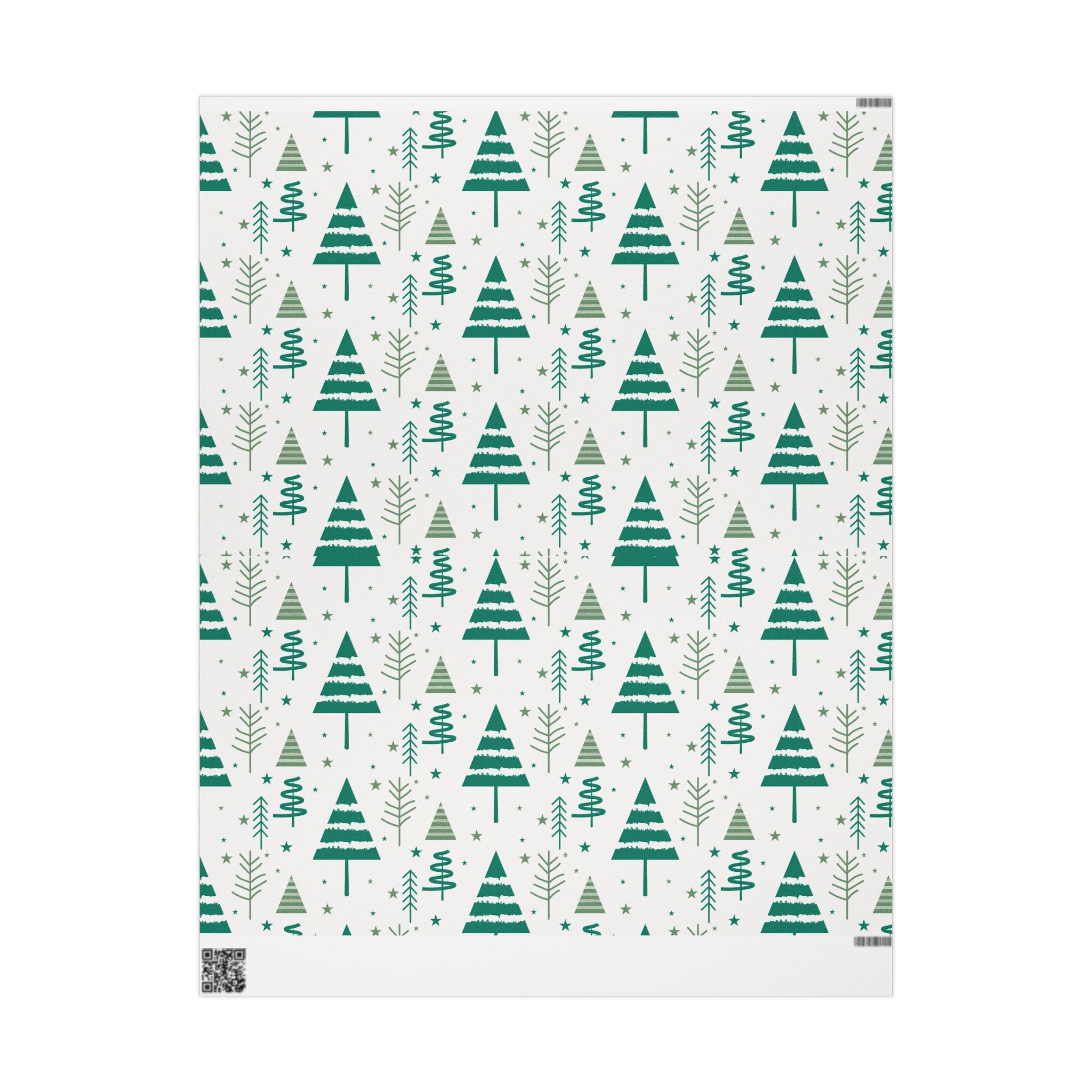Whispers of Winter Christmas Tree Wrapping Paper – Elegant Evergreen Holiday Gift Wrap - As Designer