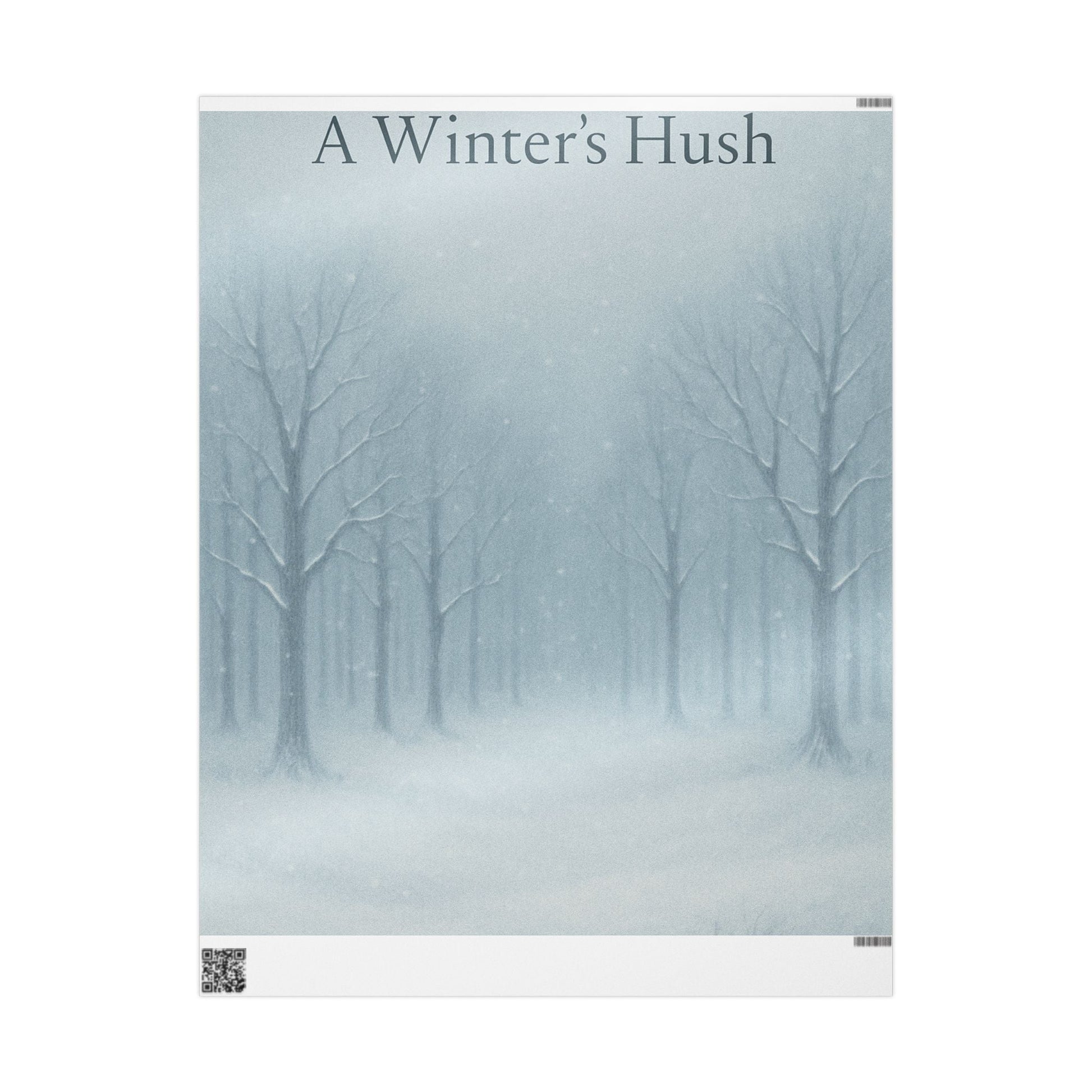A Winter's Hush Elegant Winter Design Wrapping Paper -