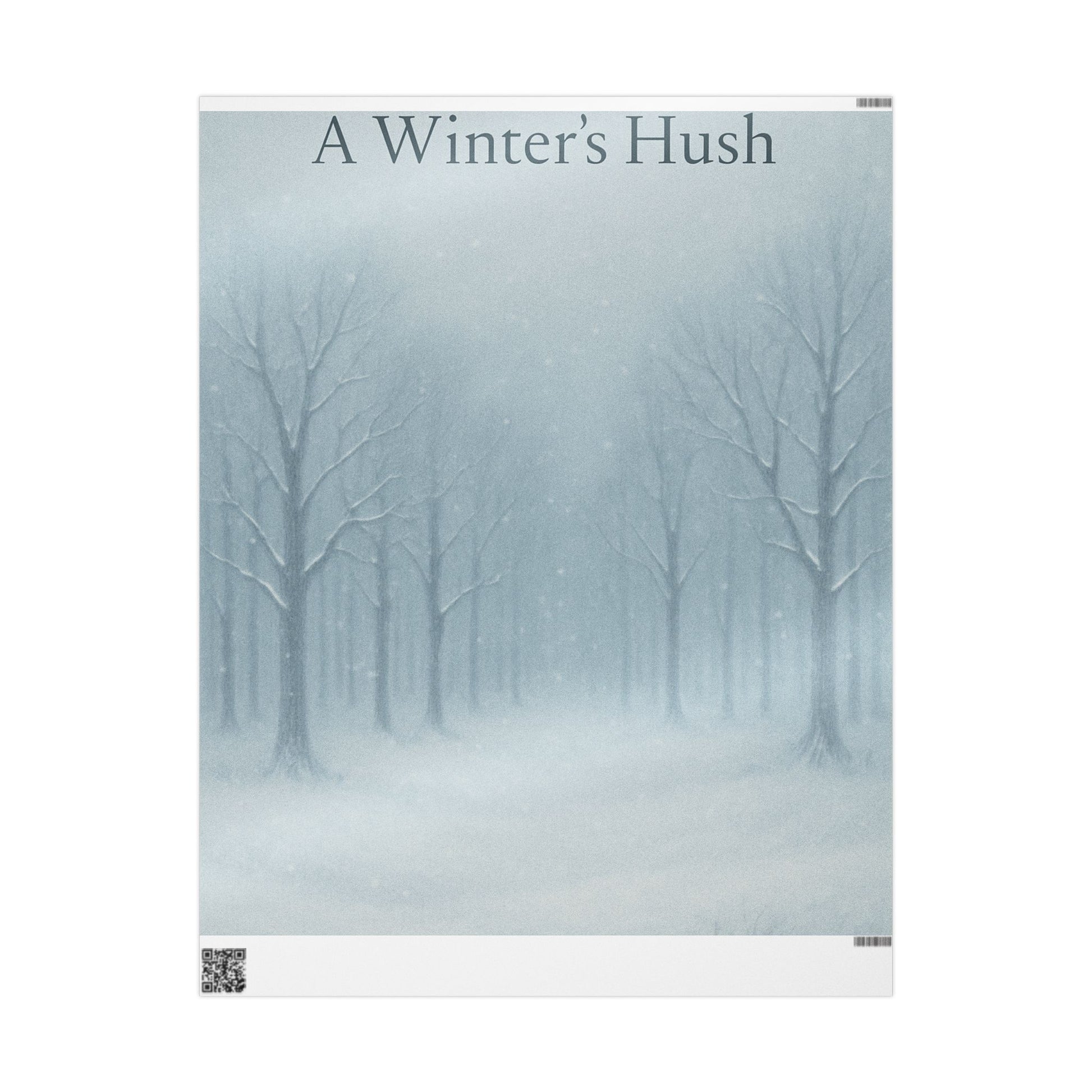 A Winter's Hush WRAPPING PAPER Design for Holiday Gifts