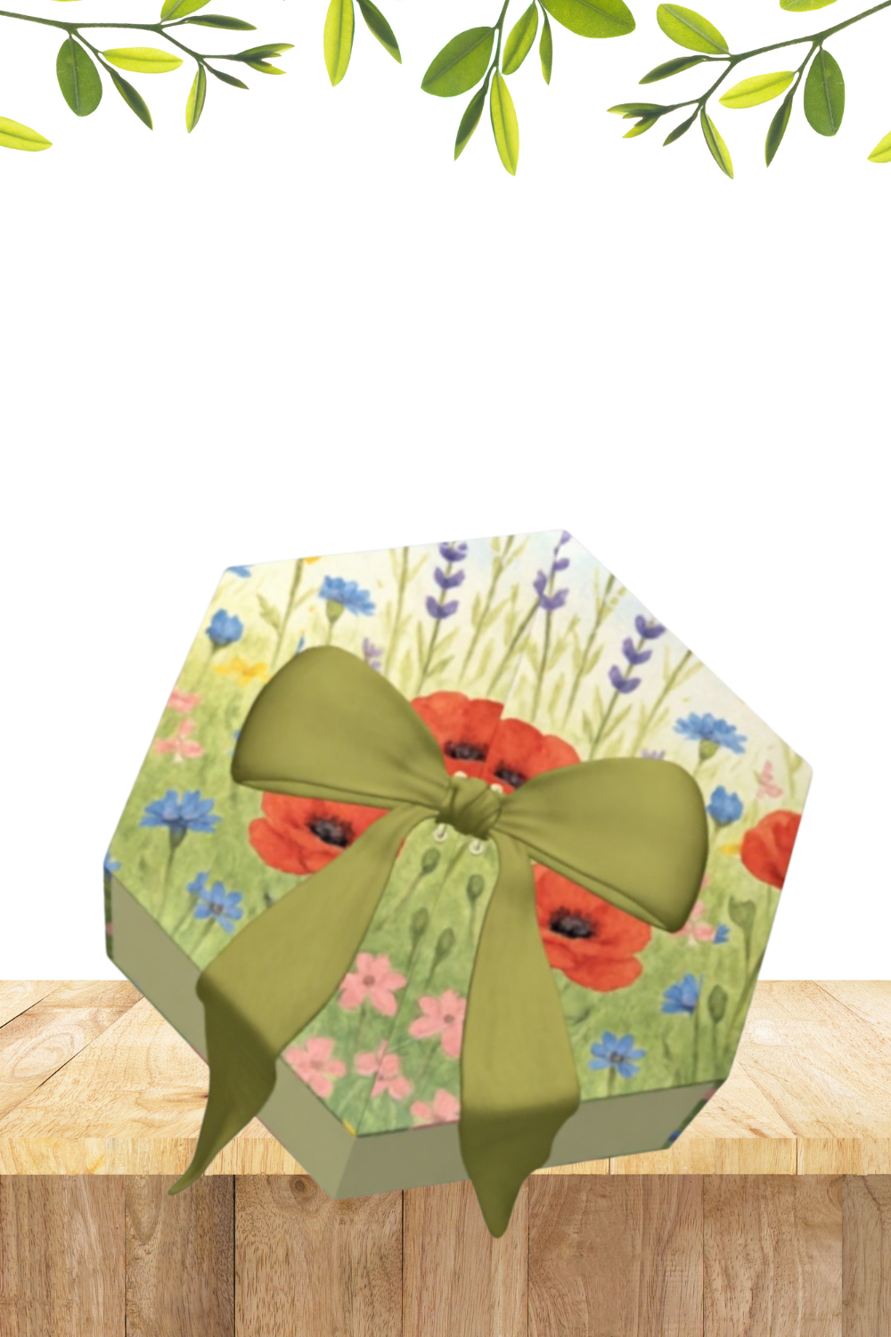 Meadow Muse Gift Paper - Vibrant Botanical Gift Wrap for Birthdays and Celebrations