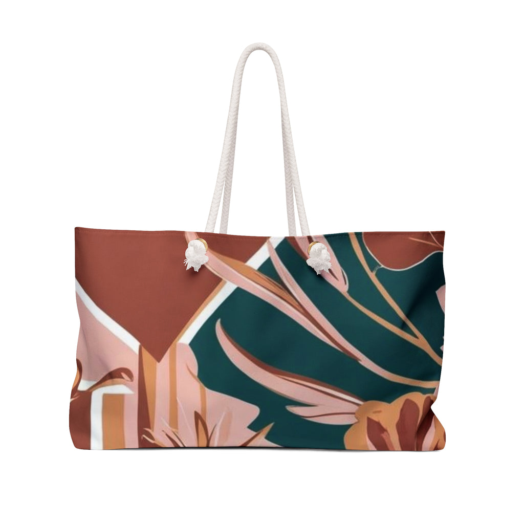 Metro Grid Weekender Tote Bag