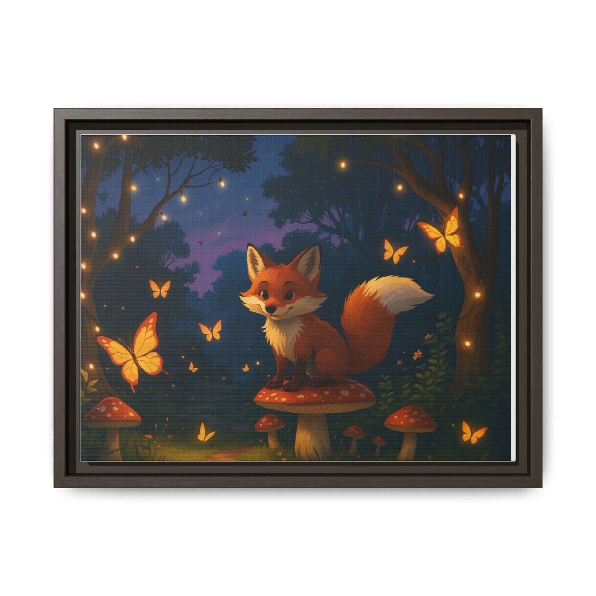 Whimsical Fox Canvas Wall Art of Charlie the Whimsical Fox