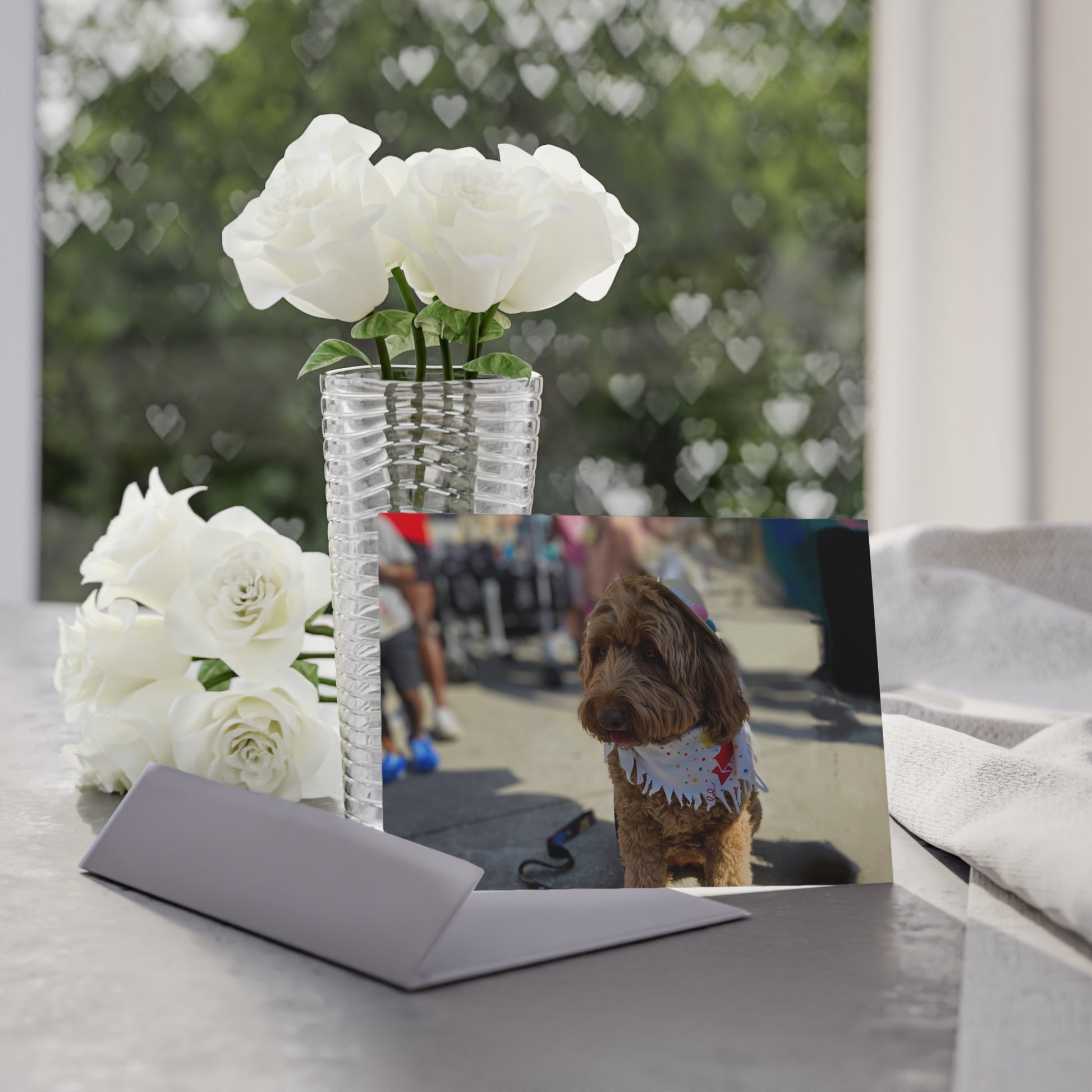 "Birthday Pup in Style" - Whimsical Holiday Cards for Pet Lovers - One-Sided Prints Featuring Festive Dogs