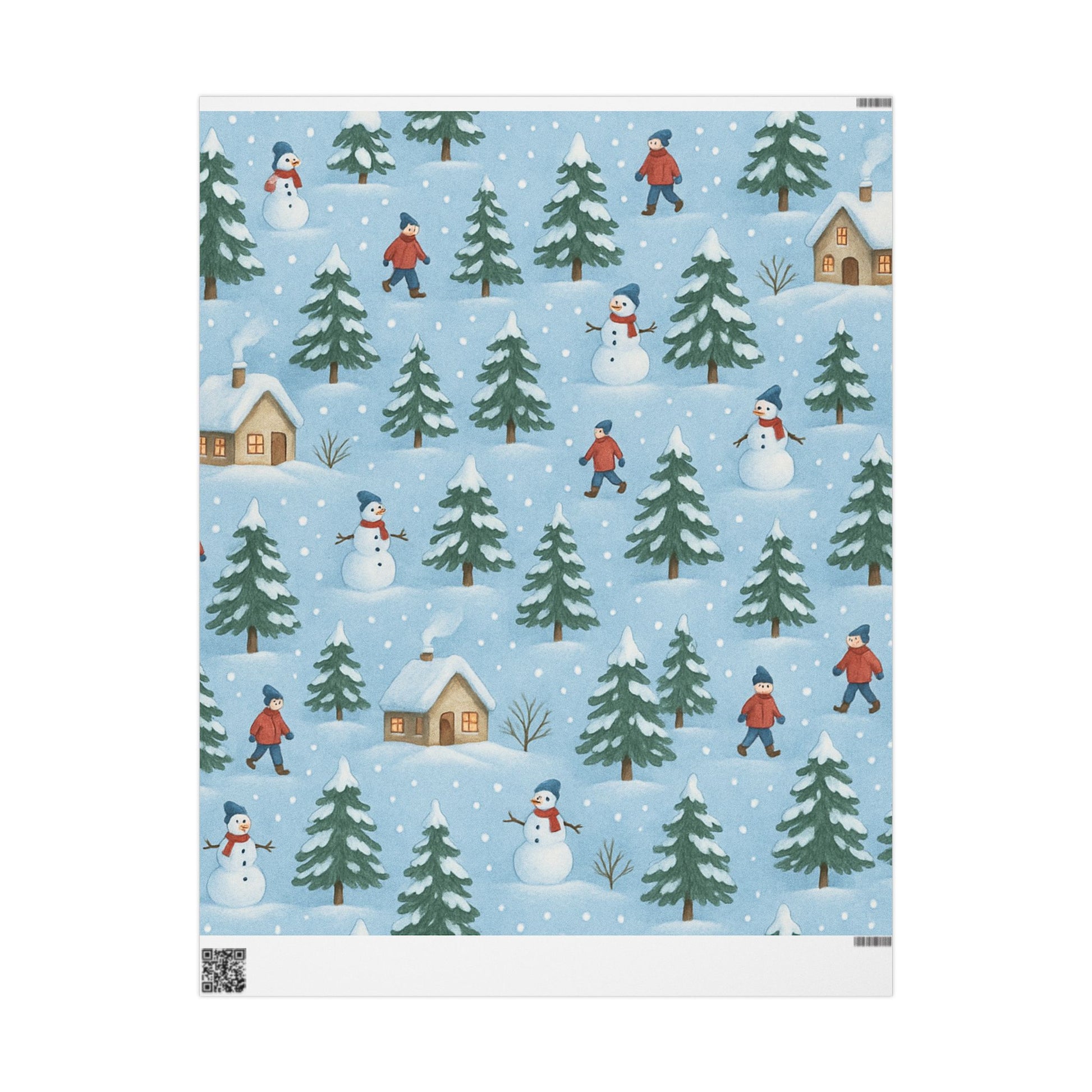 Winter Wonderland Wrapping Paper, Festive Gift Wrap, Holiday Party Supplies, Christmas Wrapping, Unique Present Decor