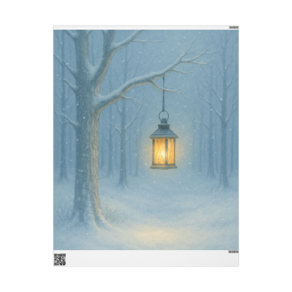 Lantern Winter Wonderland Lighthouse Wrapping Papers, 1 of 3 variations, Winter Wonderland Series