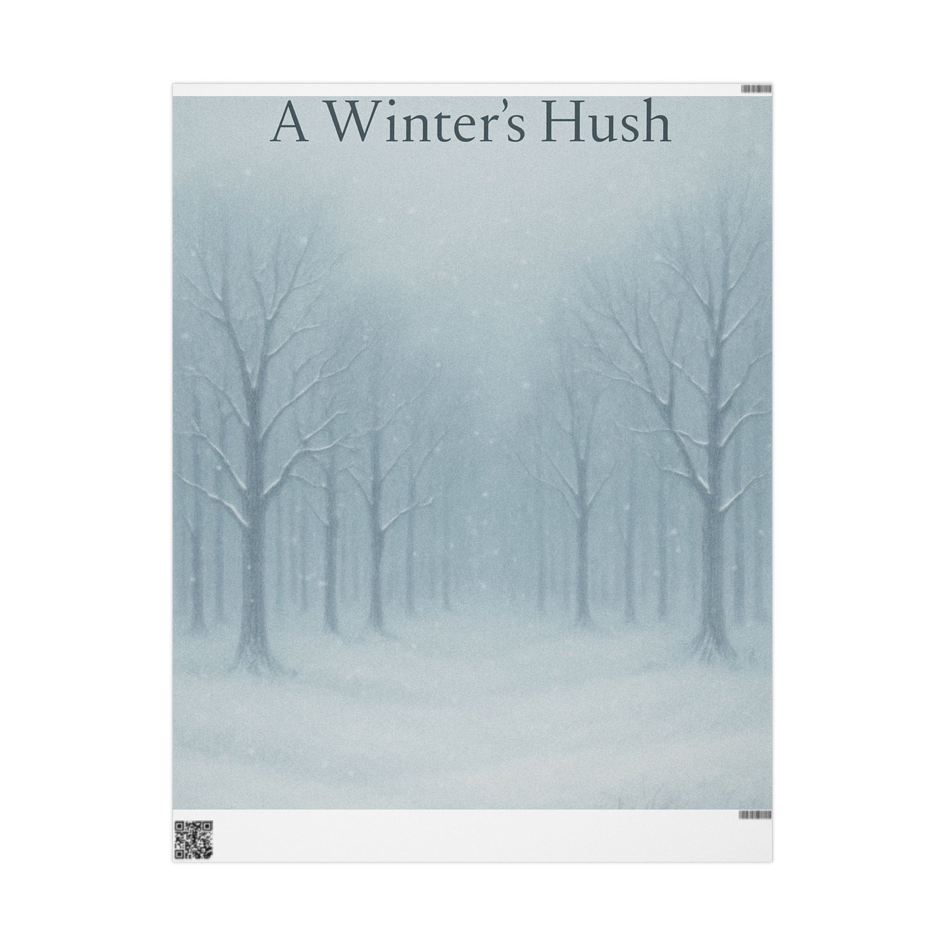 A Winter's Hush WRAPPING PAPER Design for Holiday Gifts