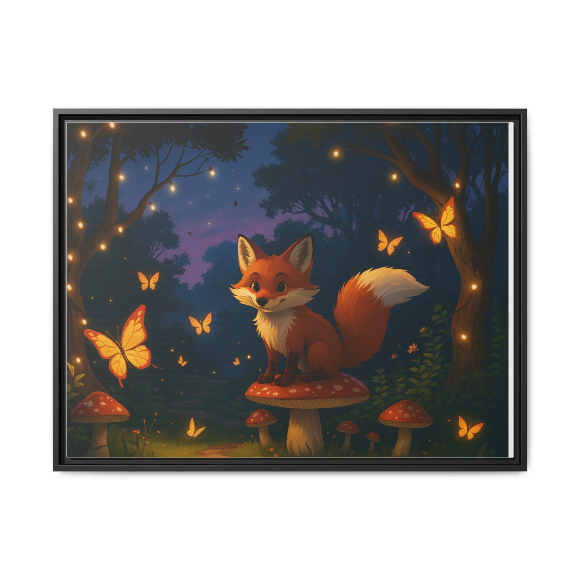 Whimsical Fox Canvas Wall Art of Charlie the Whimsical Fox