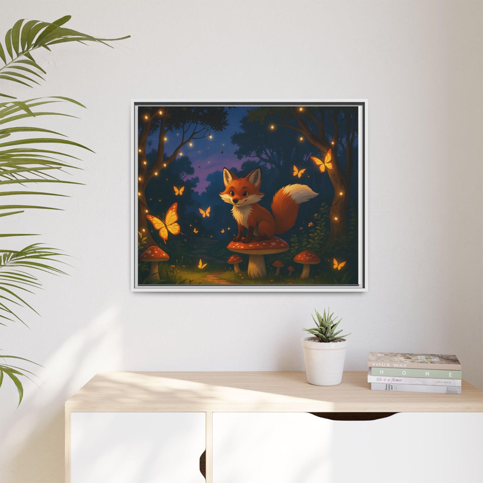 Whimsical Fox Canvas Wall Art of Charlie the Whimsical Fox