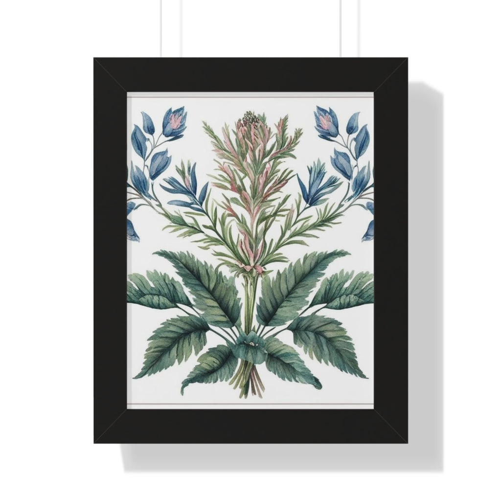 "Freesia" – Framed Botanical Watercolor Print, Exclusive Botanical Series