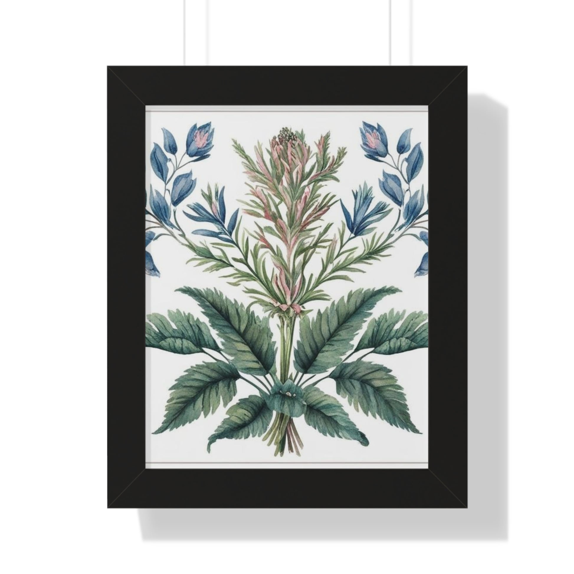 "Freesia" – Framed Botanical Watercolor Print, Exclusive Botanical Series