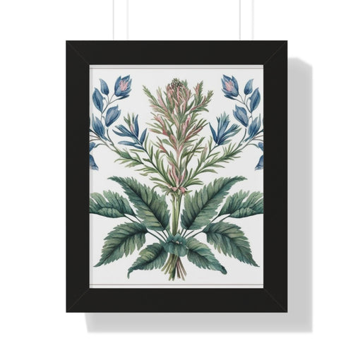 "Freesia" – Framed Botanical Watercolor Print, Exclusive Botanical Series