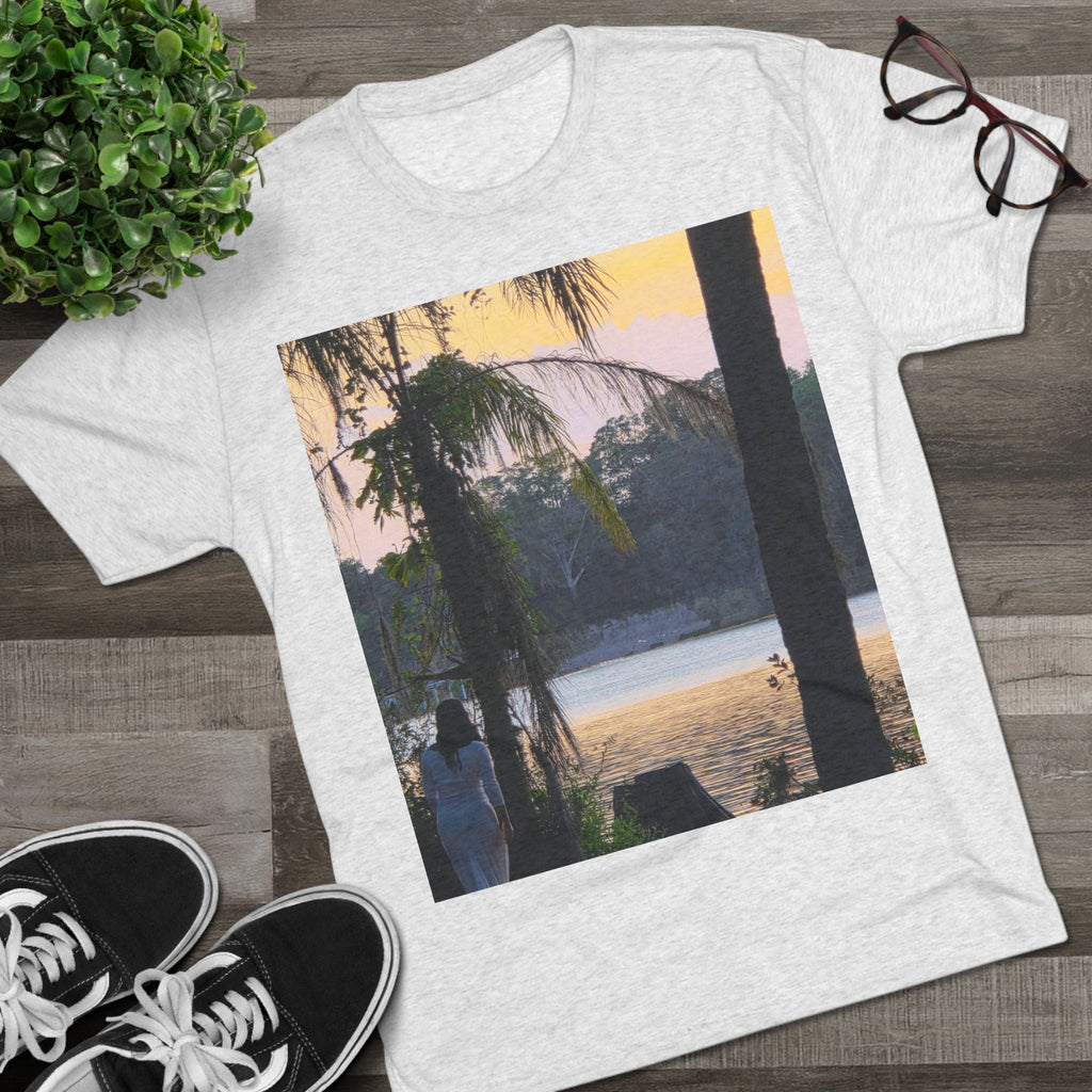 Lady at the Lake, Serenity in White – Nature-Inspired Elegance