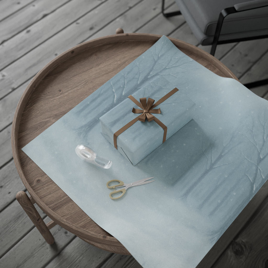 A Winter's Hush WRAPPING PAPER Design for Holiday Gifts