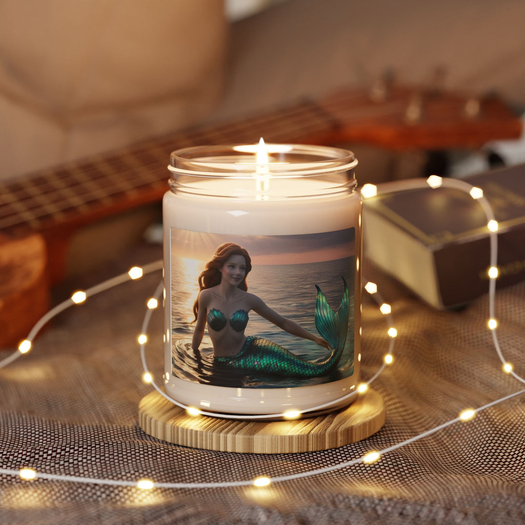Beach Mermaid at Sunset, Scented Soy Candle, 9oz