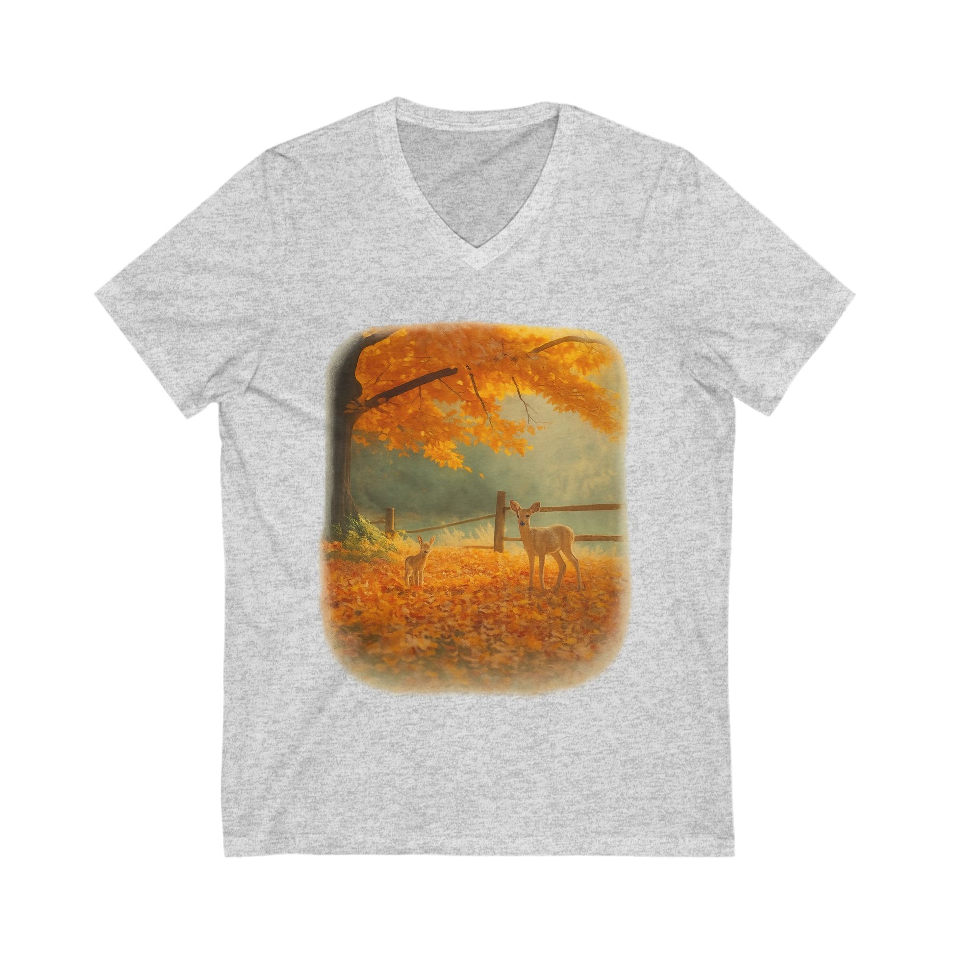 Autumn Deer and Fawn T-Shirt – Nature Wildlife Fall Tee