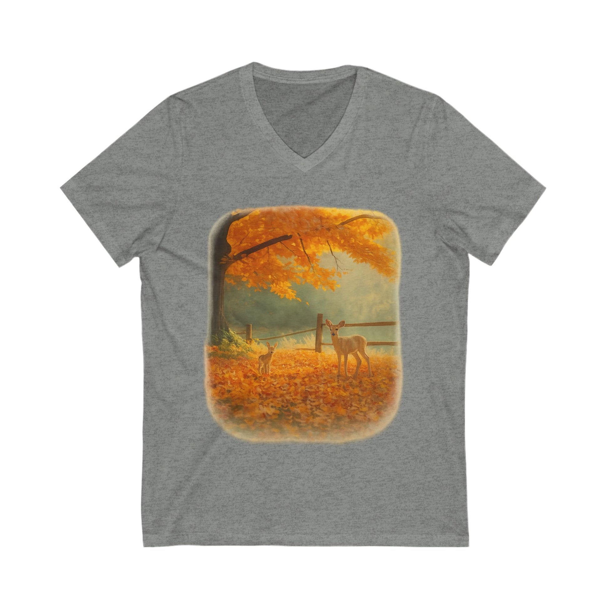 Autumn Deer and Fawn T-Shirt – Nature Wildlife Fall Tee
