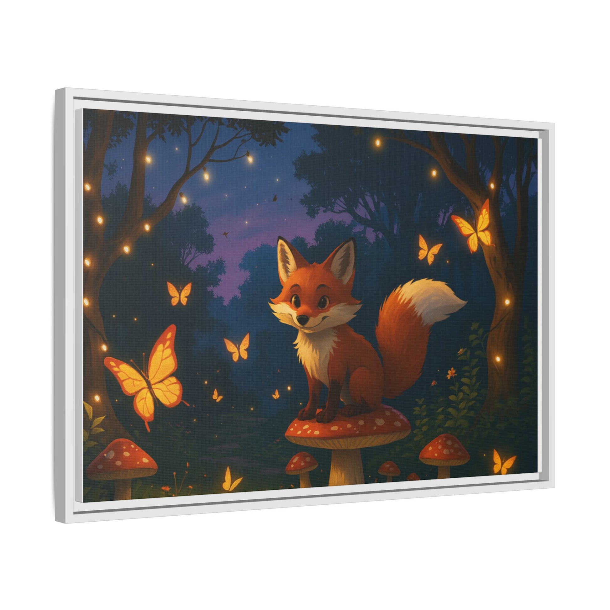 Whimsical Fox Canvas Wall Art of Charlie the Whimsical Fox