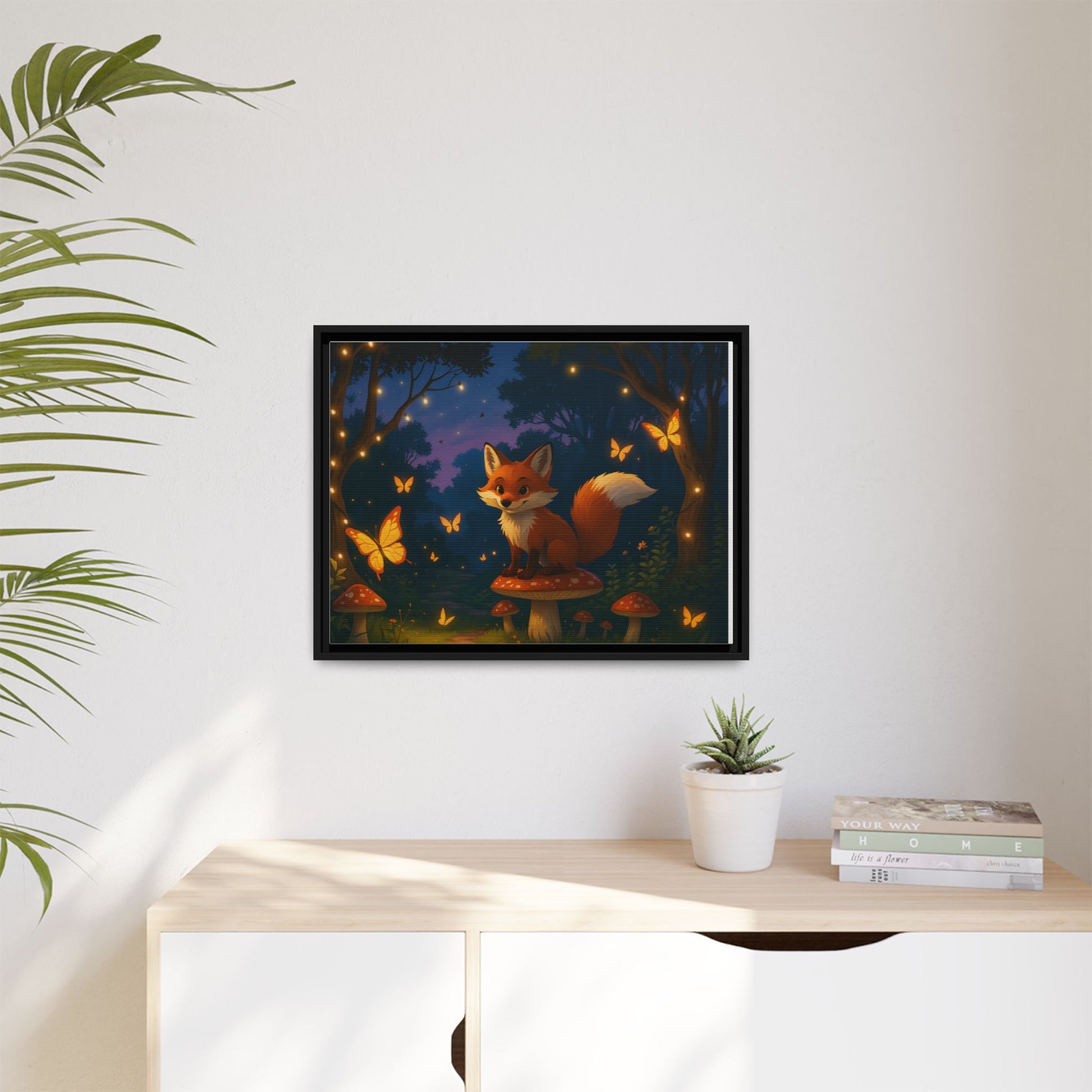 Whimsical Fox Canvas Wall Art of Charlie the Whimsical Fox