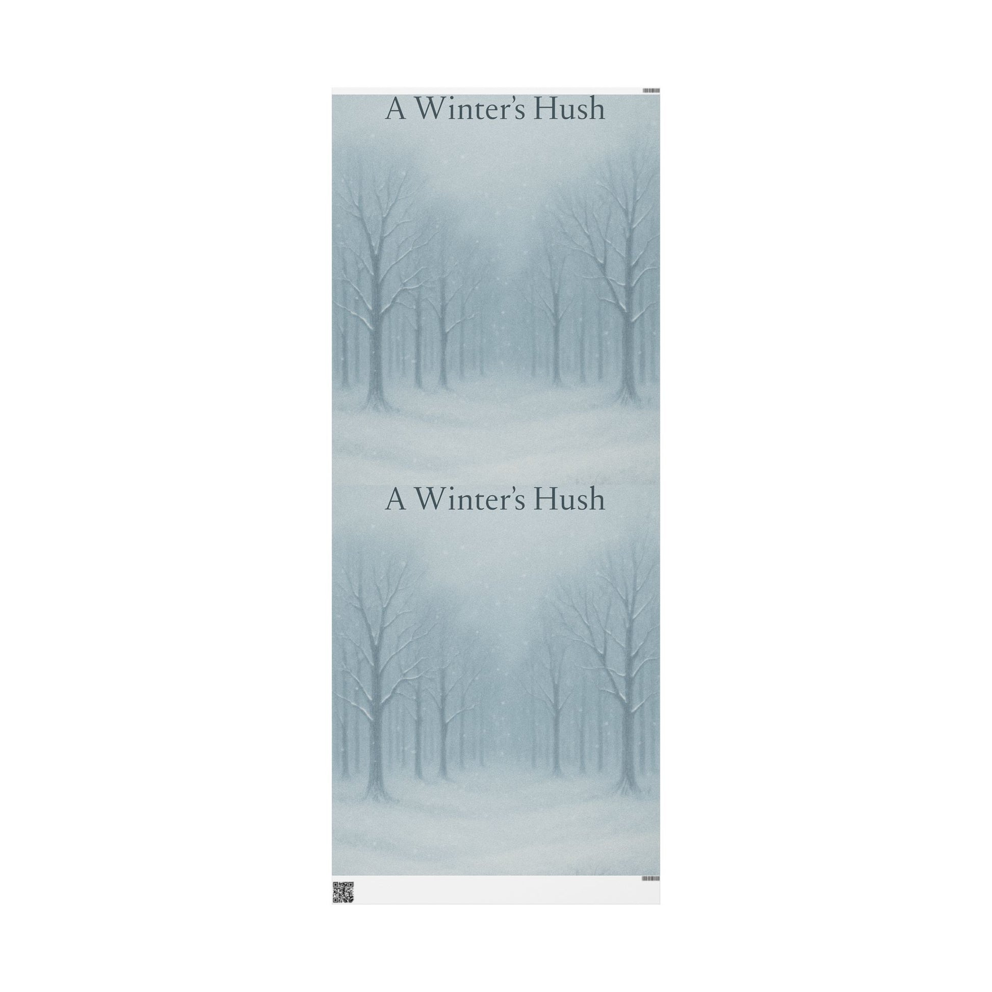 A Winter's Hush WRAPPING PAPER Design for Holiday Gifts