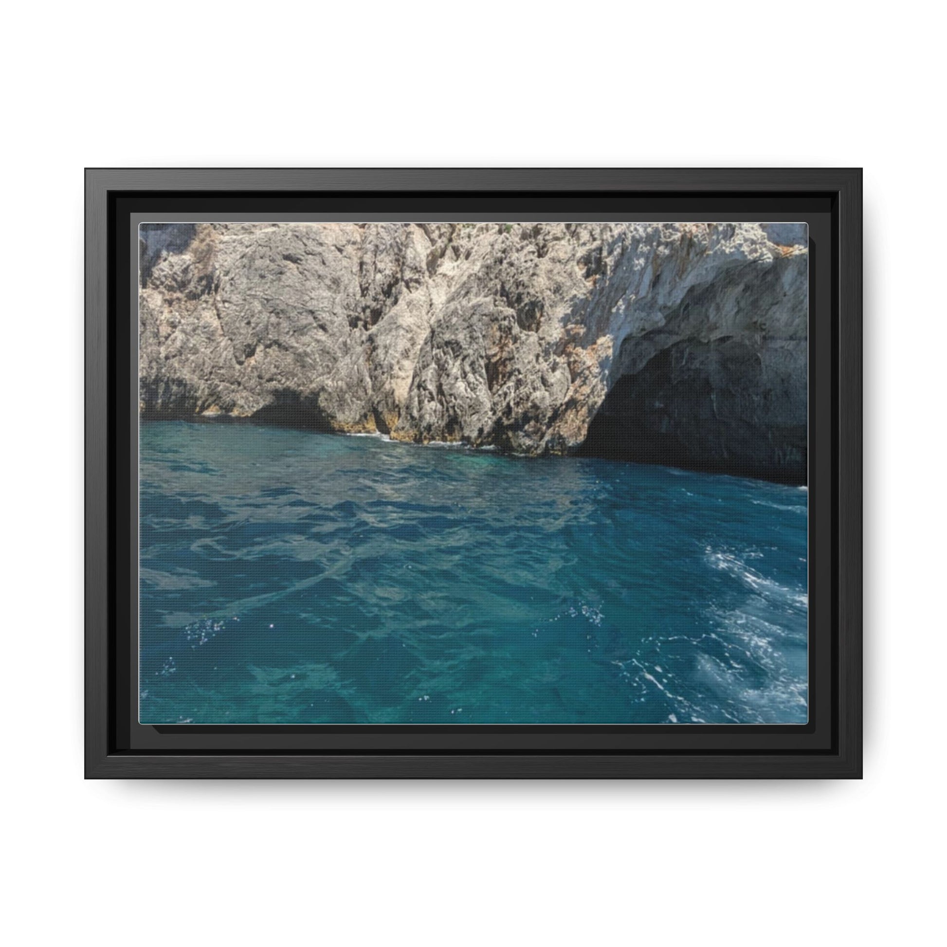 Ocean View Matte Canvas Wall Art, Coastal Decor, Beach House Gift, Framed Print, Nautical Wall Decor, Home Interior Artwork