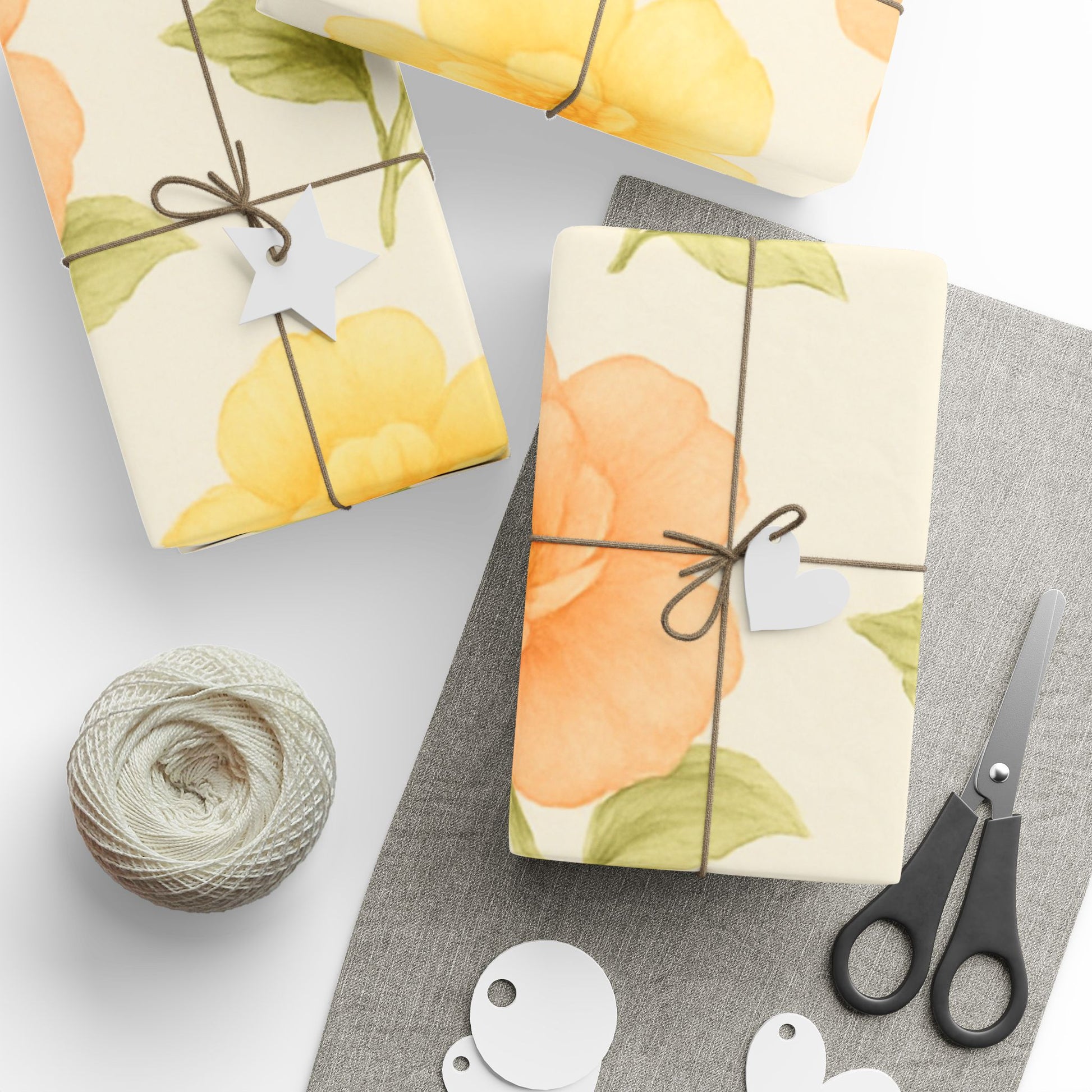 Yellow Roses Wrapping Papers