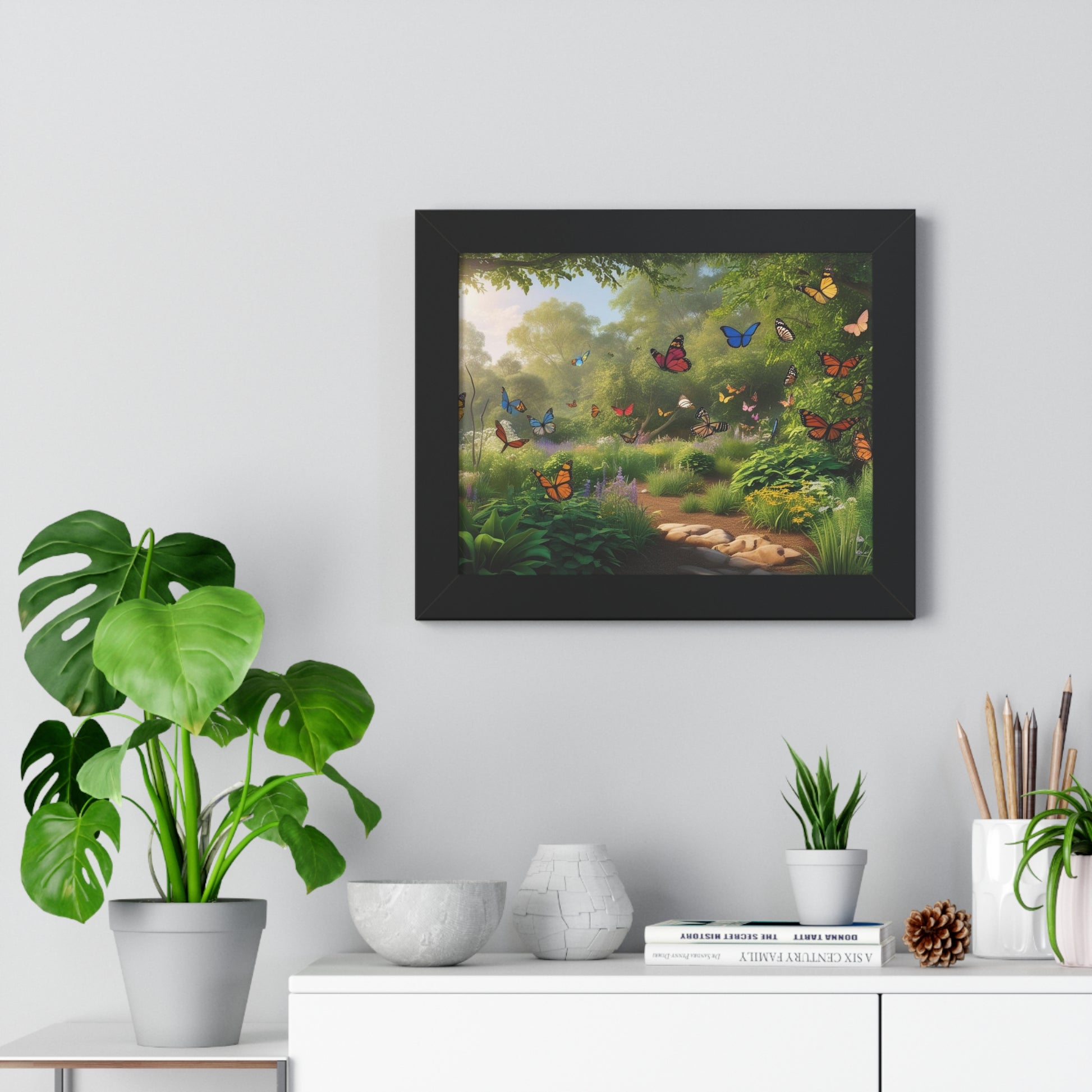 Butterfly Fantasy Framed Horizontal Poster