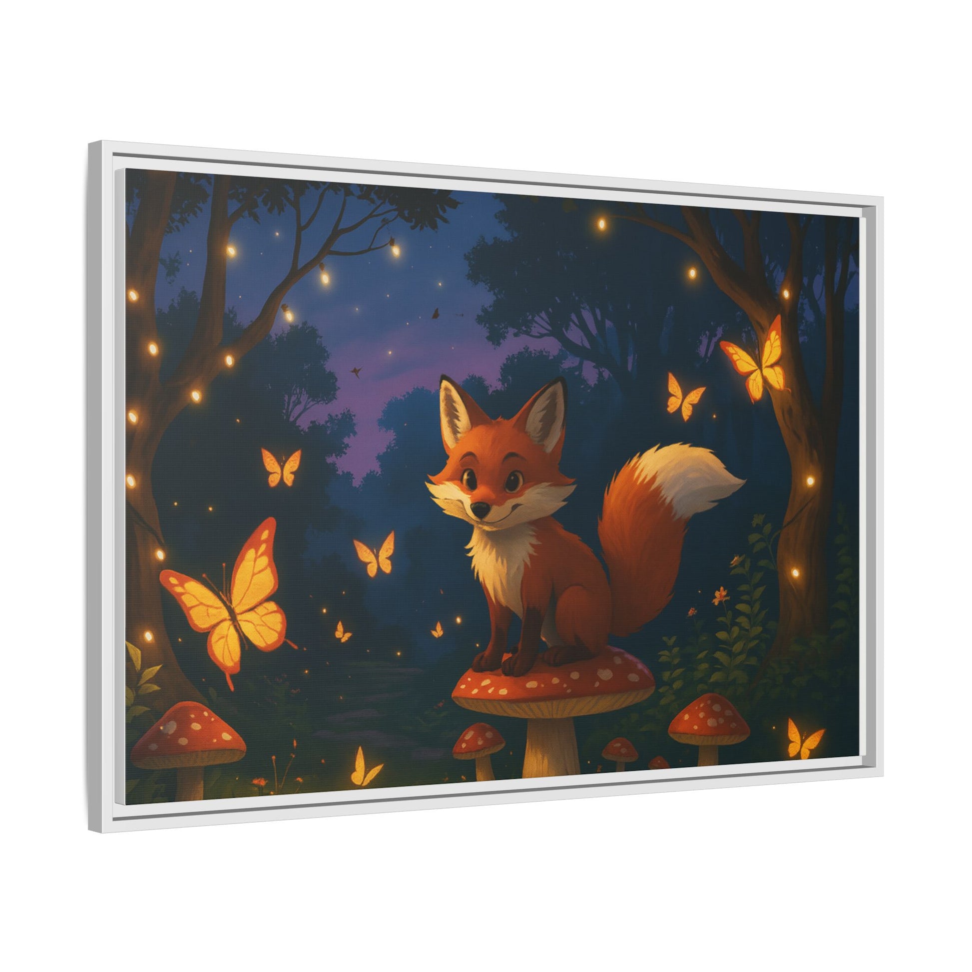 Whimsical Fox Canvas Wall Art of Charlie the Whimsical Fox