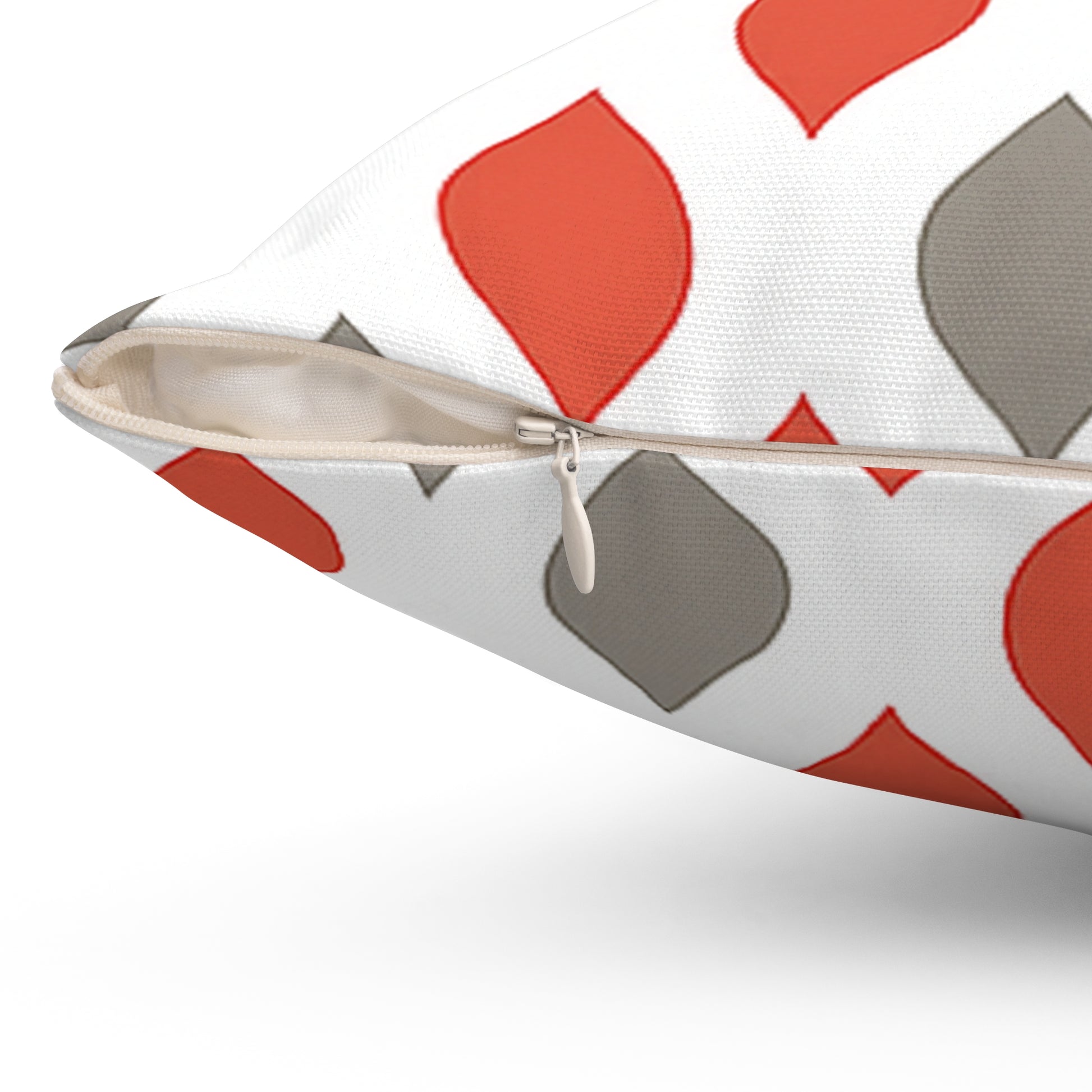 Vintage Christmas Ornament Pillow – Elegant Red & Gray Holiday Cushion for Cozy Christmas Décor, Gift for Housewarming, Decorative Cushion