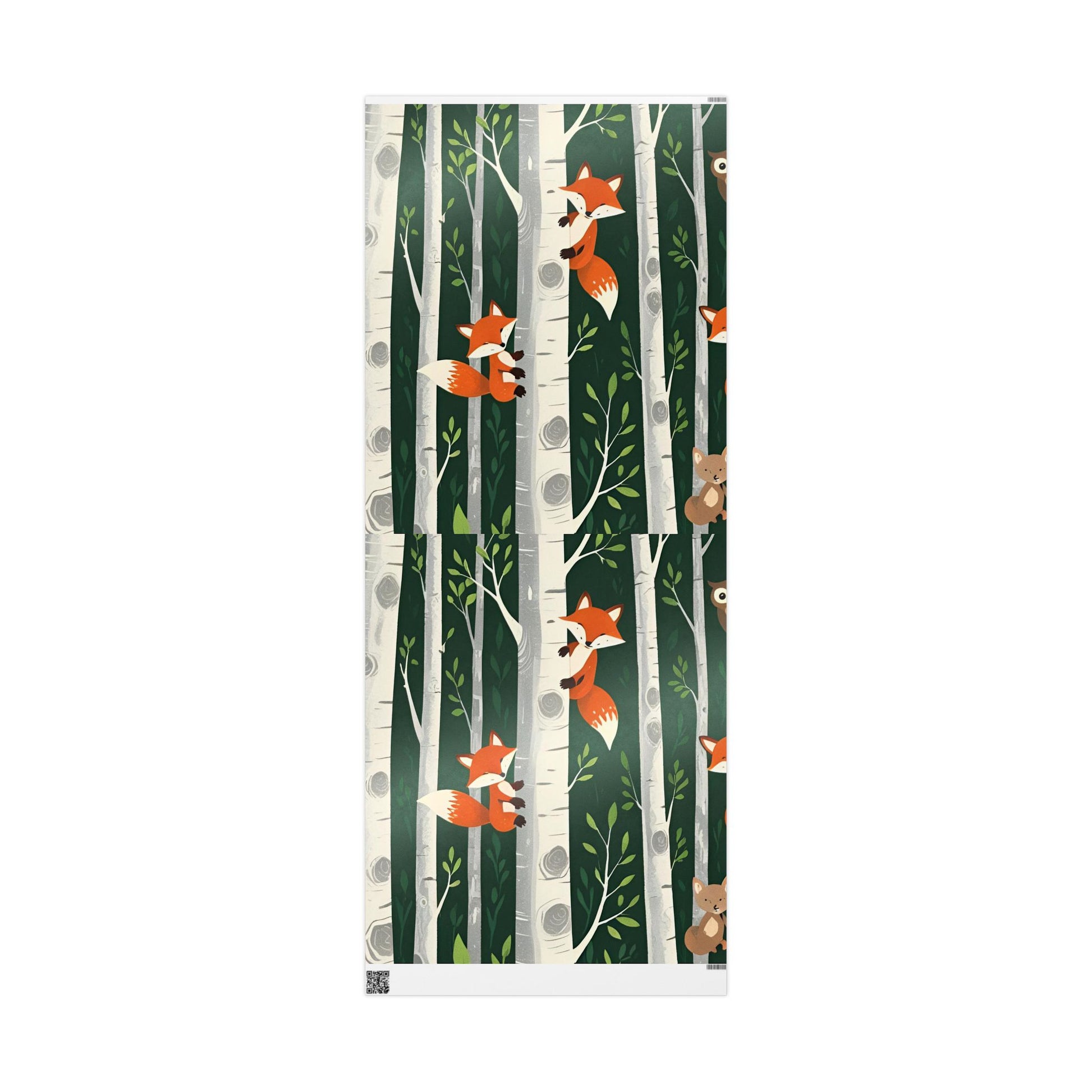 Charlie the Whimsical Fox  and his sister Lila Wrapping Papers - Charlie’s Wintertime Trick