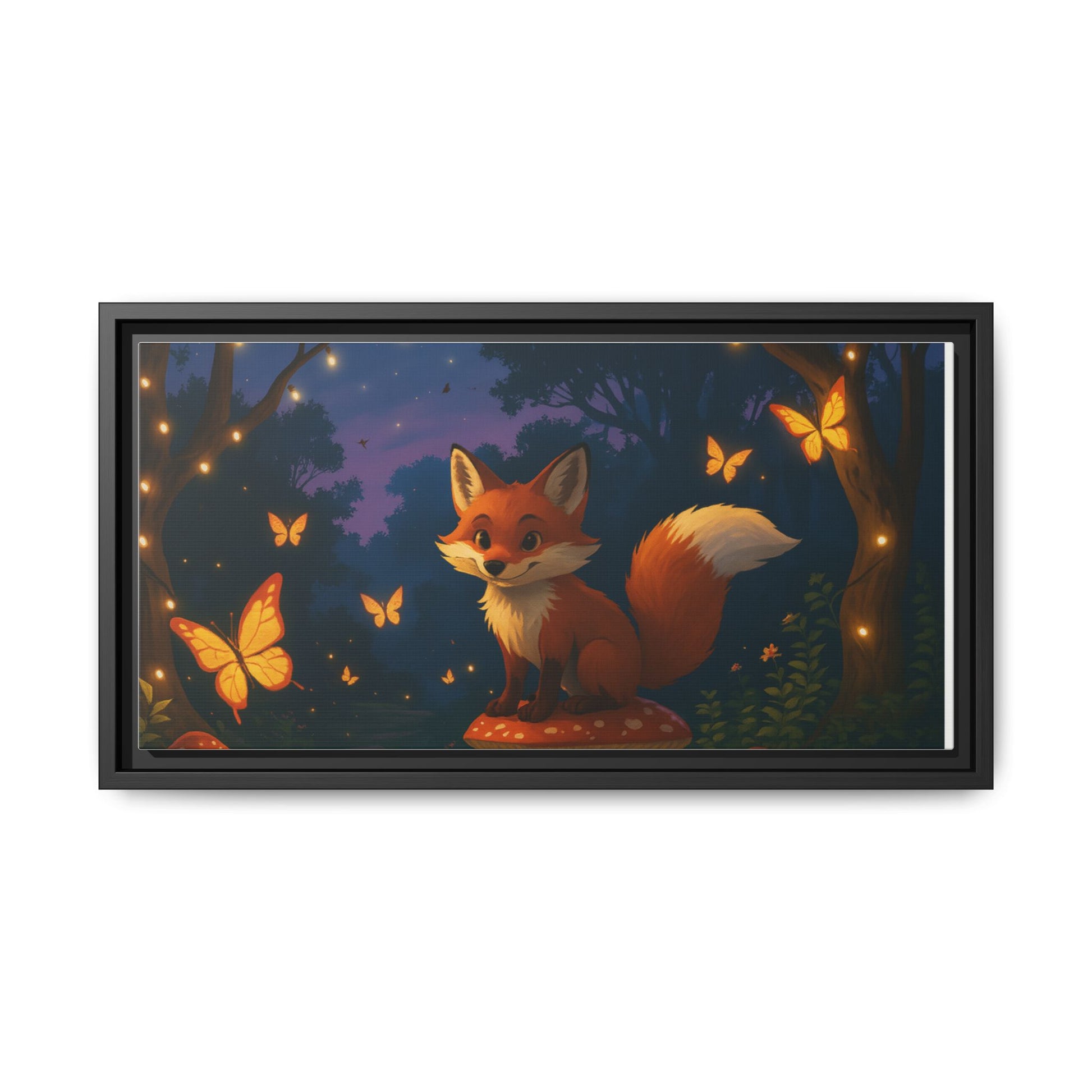 Whimsical Fox Canvas Wall Art of Charlie the Whimsical Fox