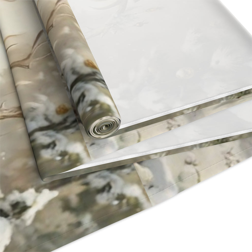 Whispers of Winter – Reindeer Wreath Table Runner | Elegant Holiday Table Décor by Paper Pleasures - Winter Wonderland Table Runner