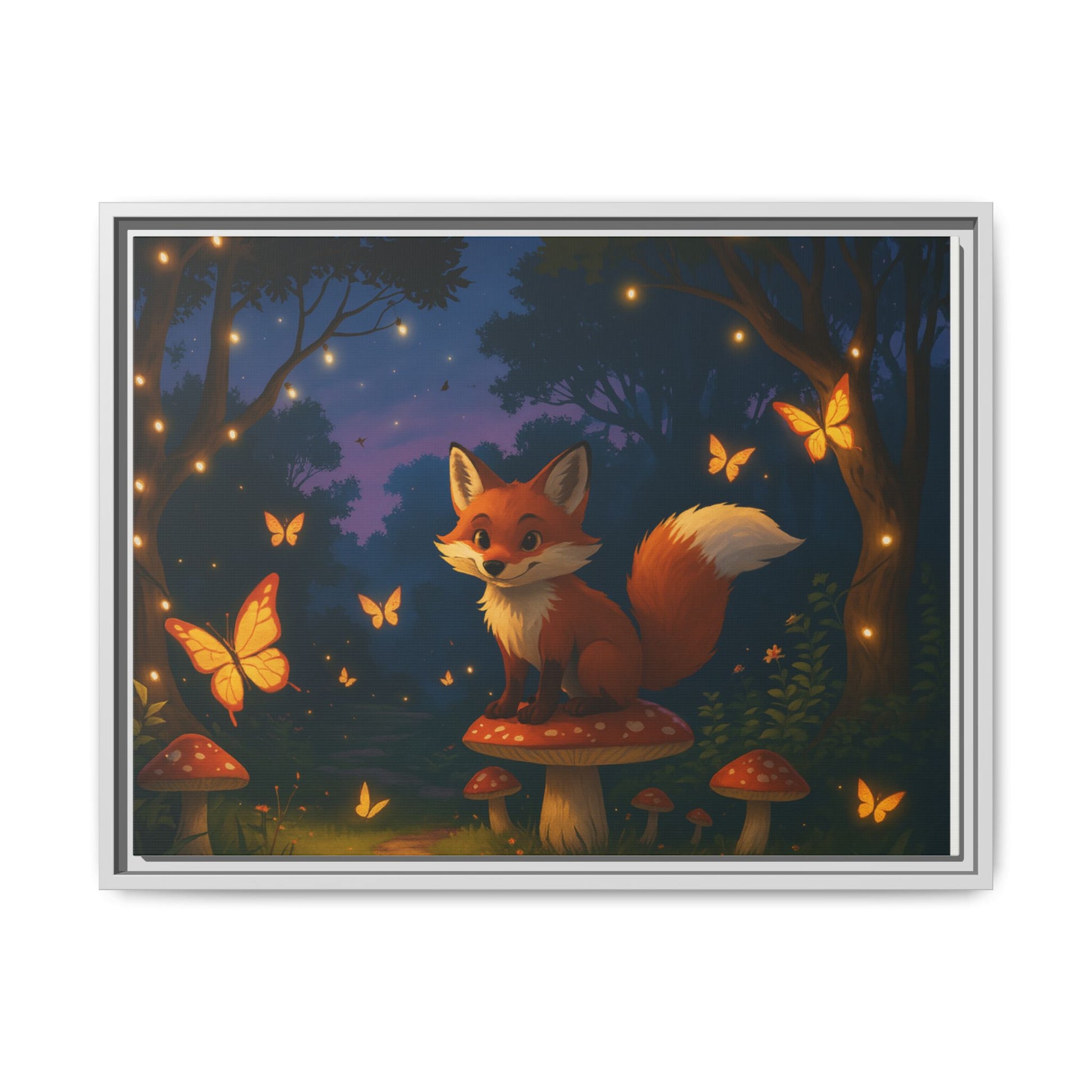 Whimsical Fox Canvas Wall Art of Charlie the Whimsical Fox