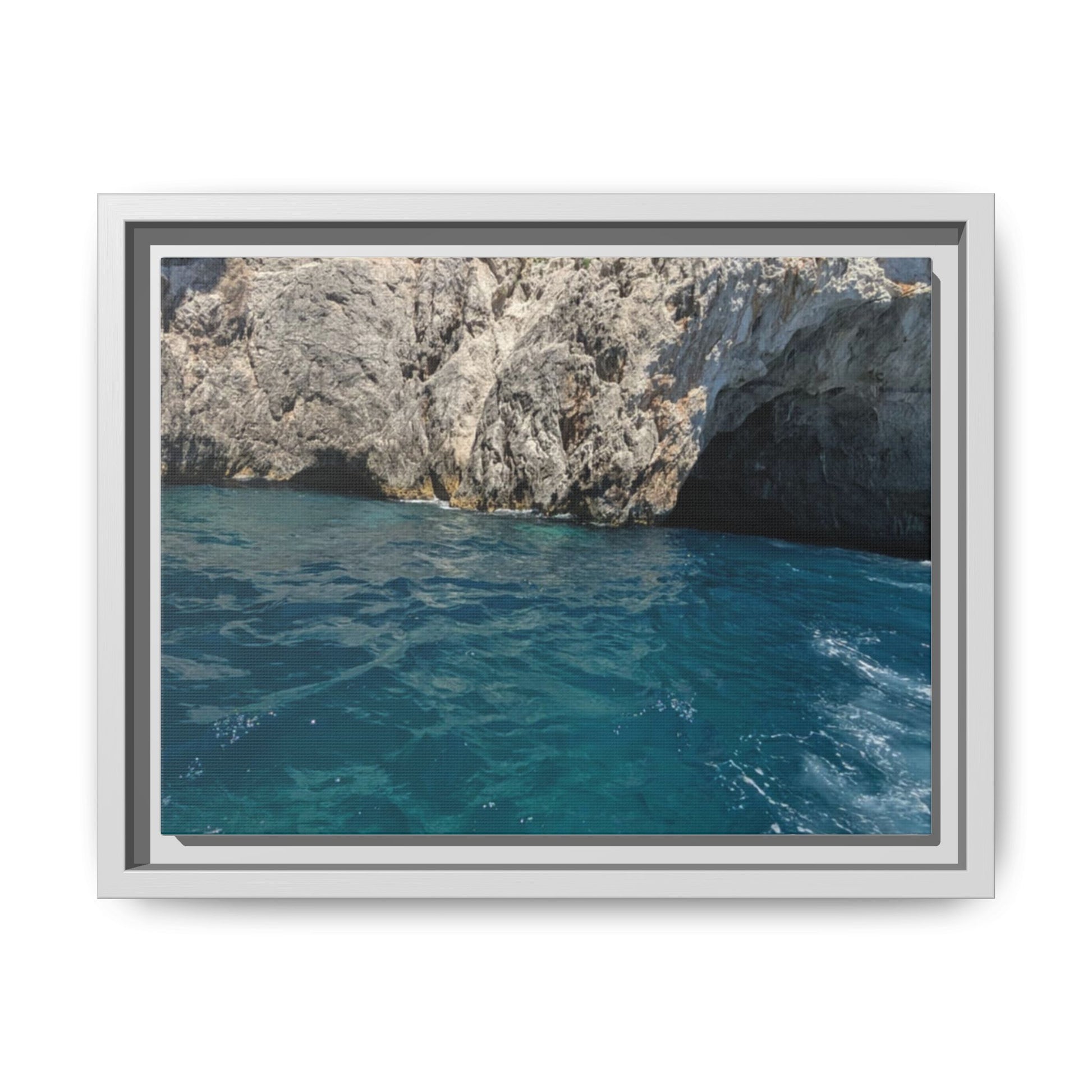 Ocean View Matte Canvas Wall Art, Coastal Decor, Beach House Gift, Framed Print, Nautical Wall Decor, Home Interior Artwork