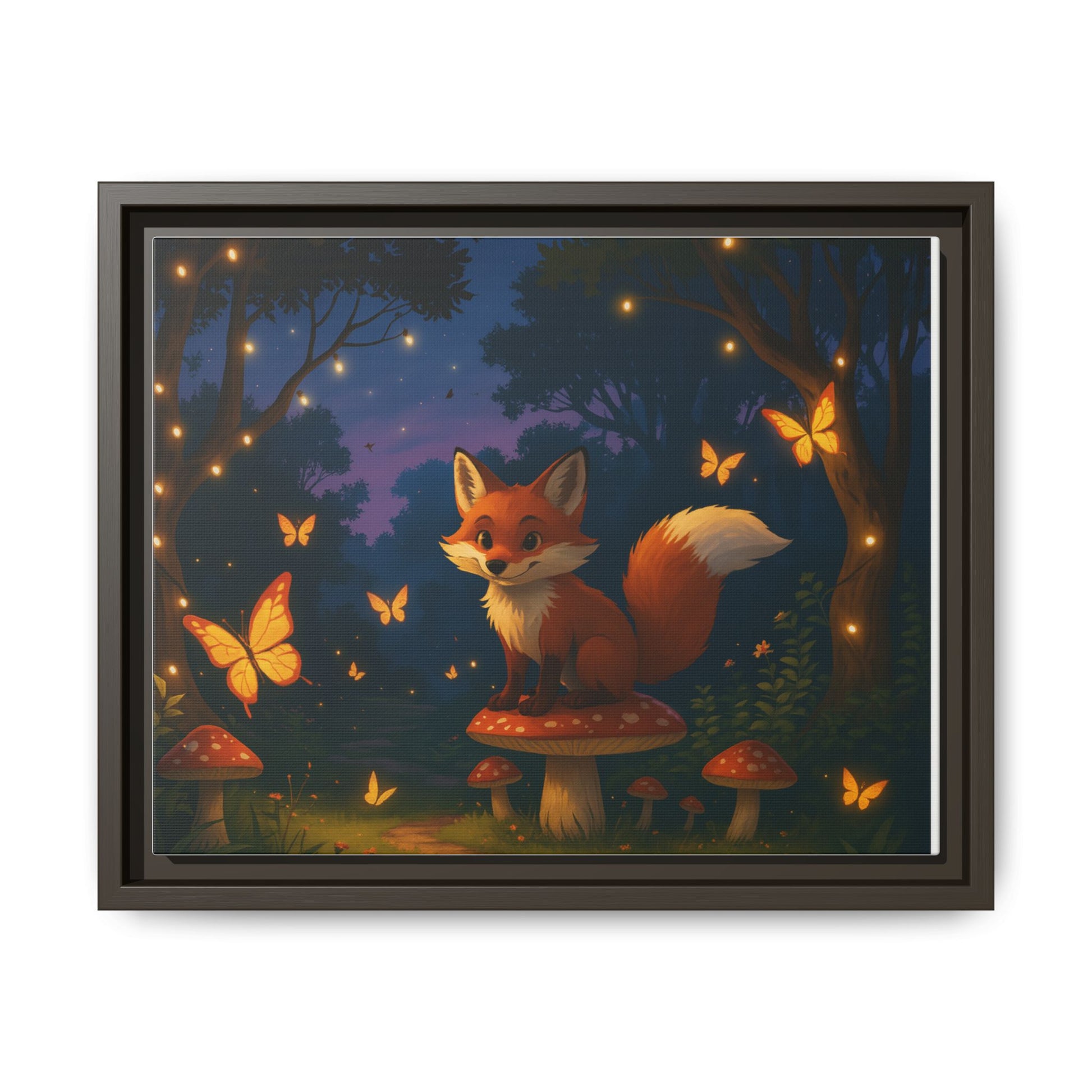 Whimsical Fox Canvas Wall Art of Charlie the Whimsical Fox
