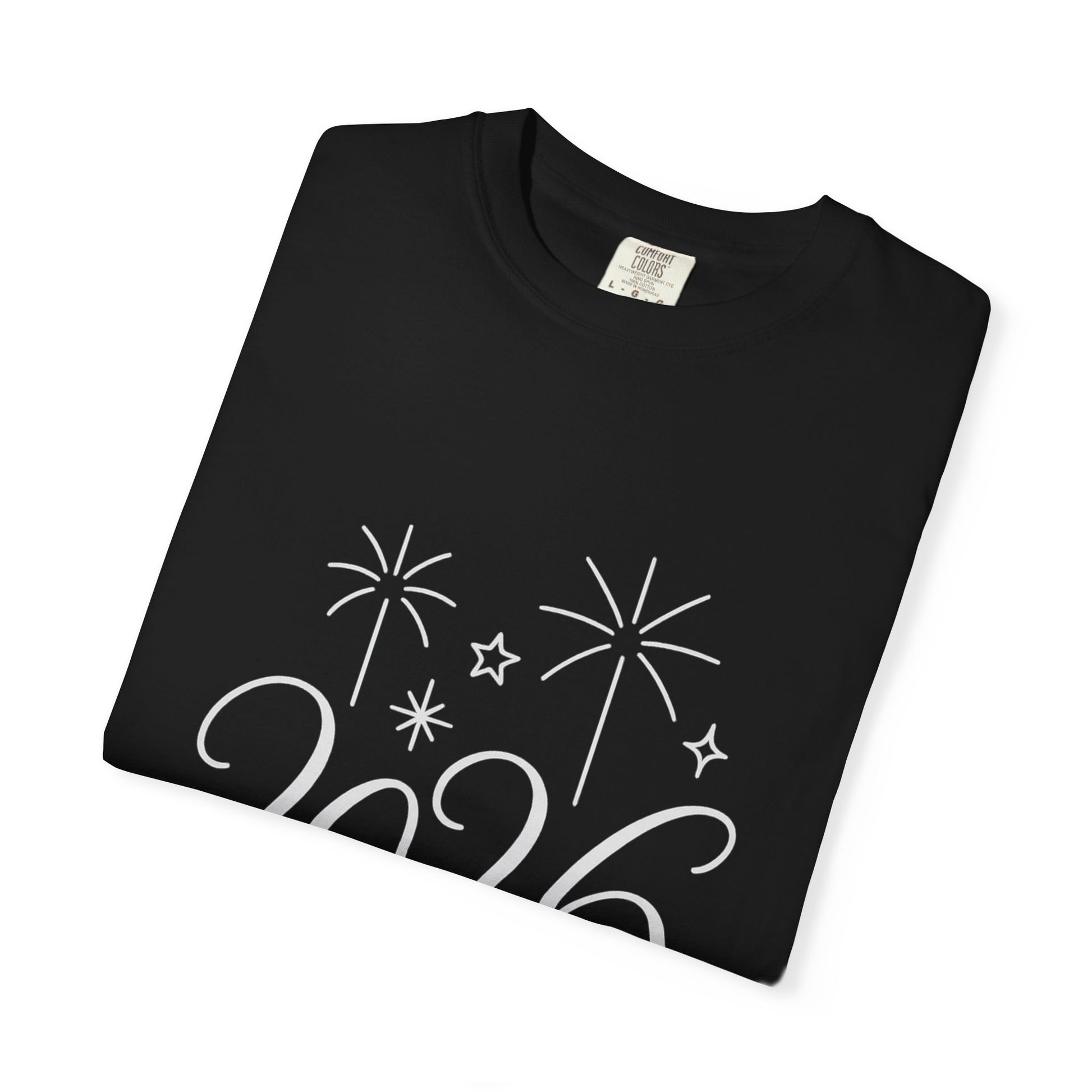 2026 Celebration T-Shirt — New Year Fireworks Graphic Tee