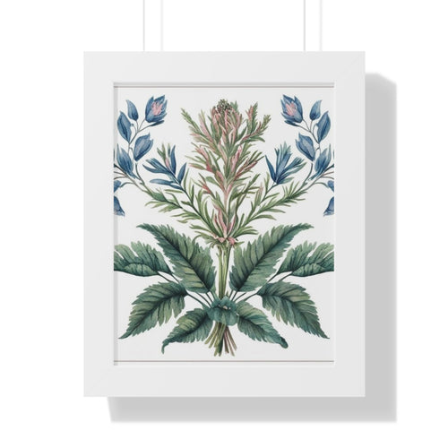 "Freesia" – Framed Botanical Watercolor Print, Exclusive Botanical Series