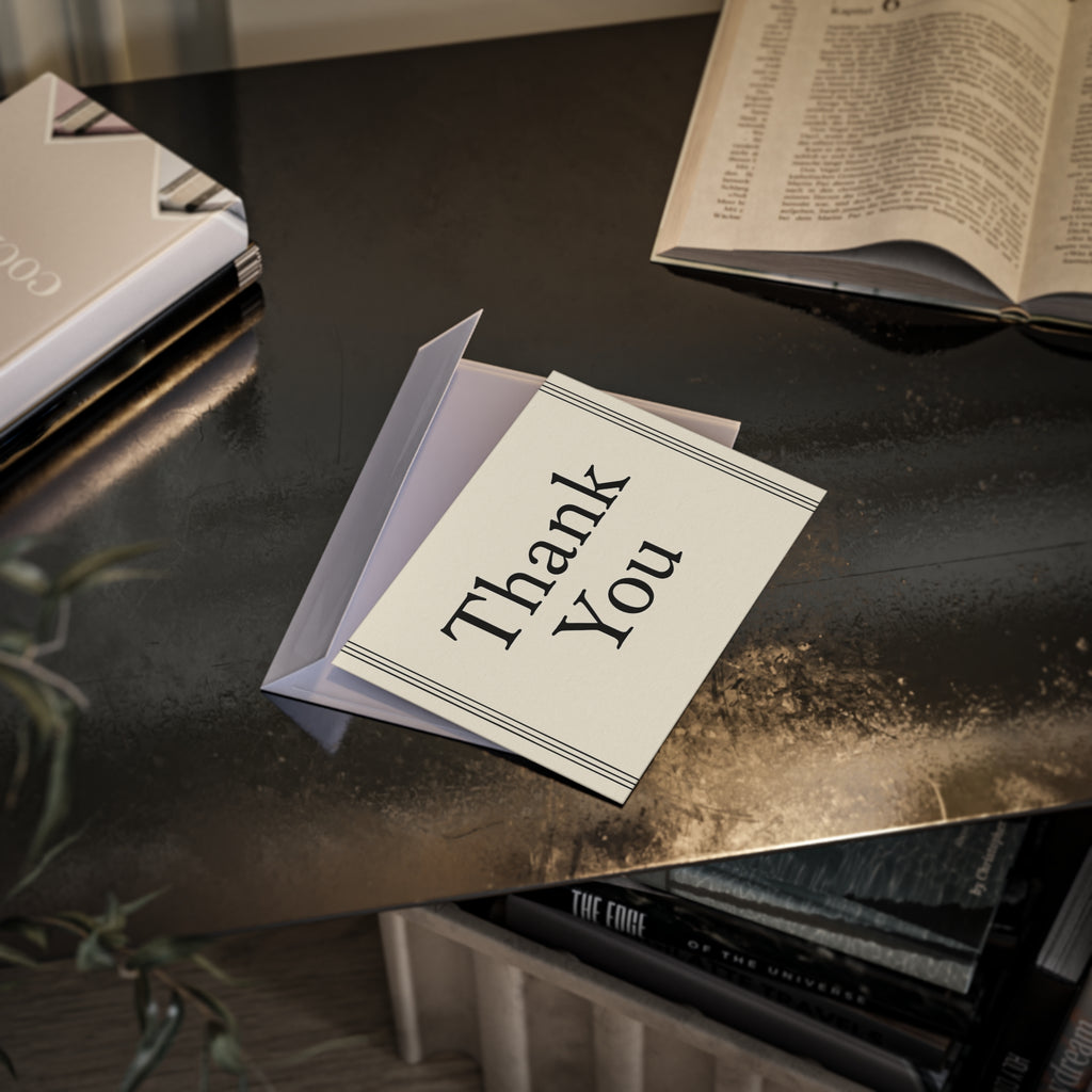 Elegant Thank You Holiday Cards - One-Sided Print