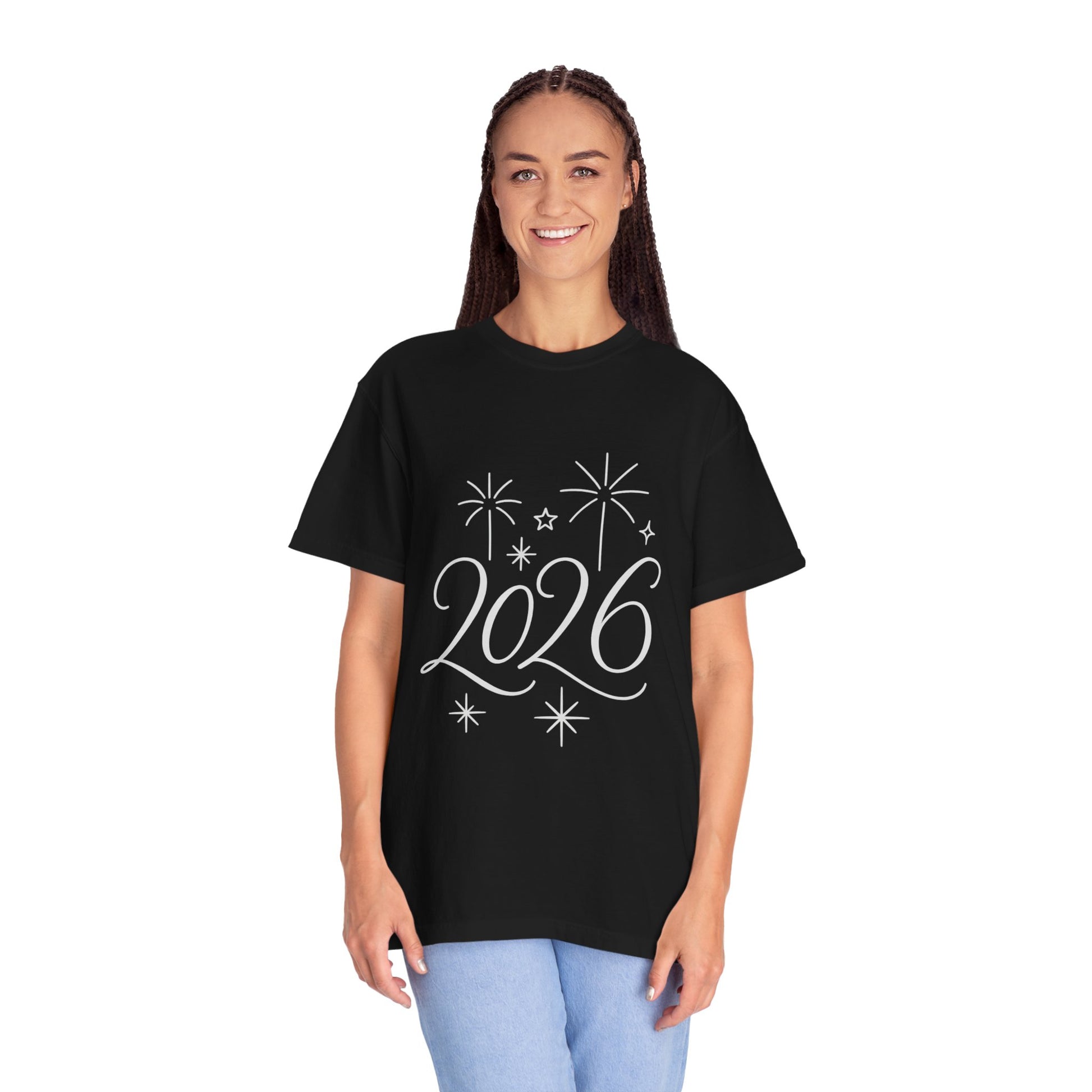 2026 Celebration T-Shirt — New Year Fireworks Graphic Tee