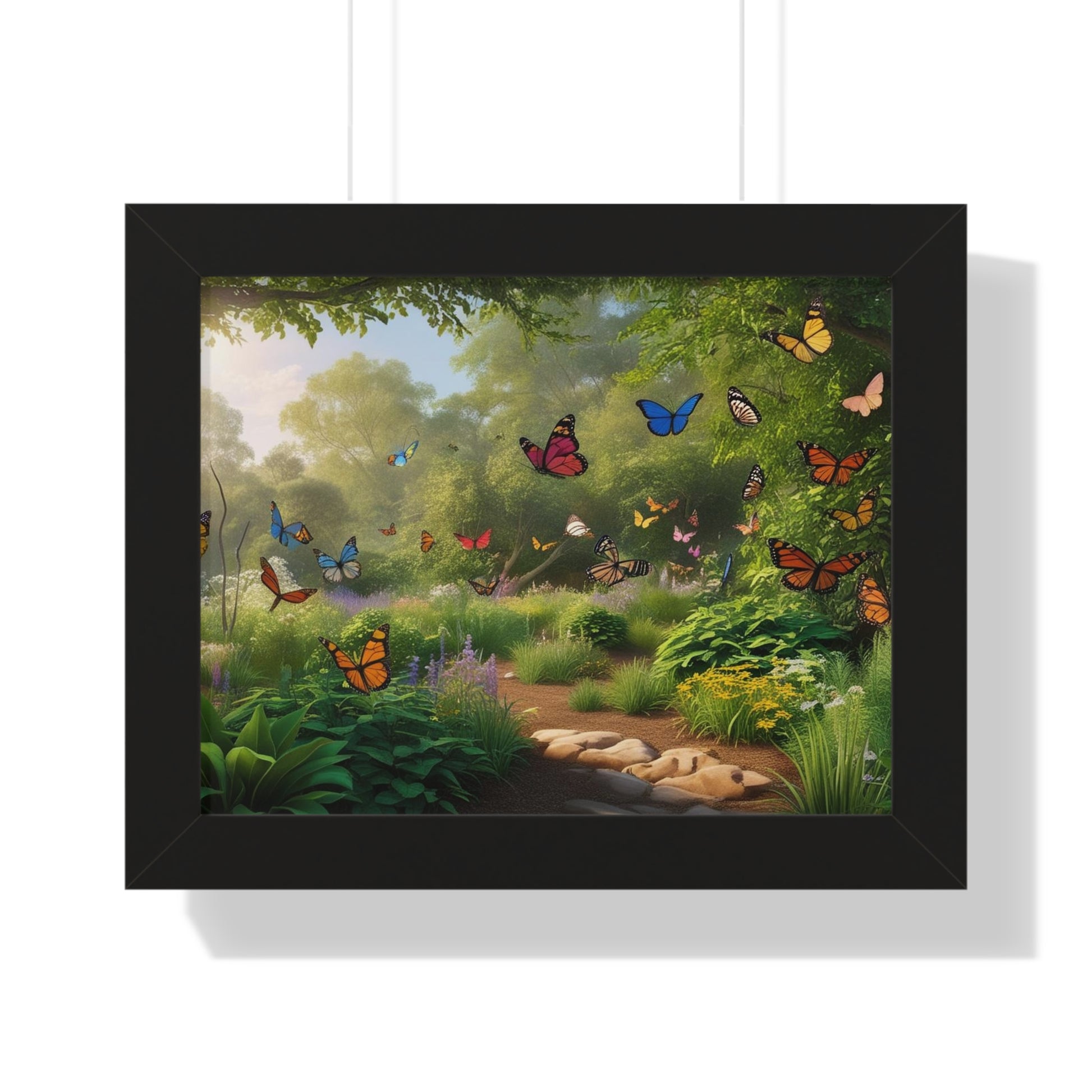 Butterfly Fantasy Framed Horizontal Poster