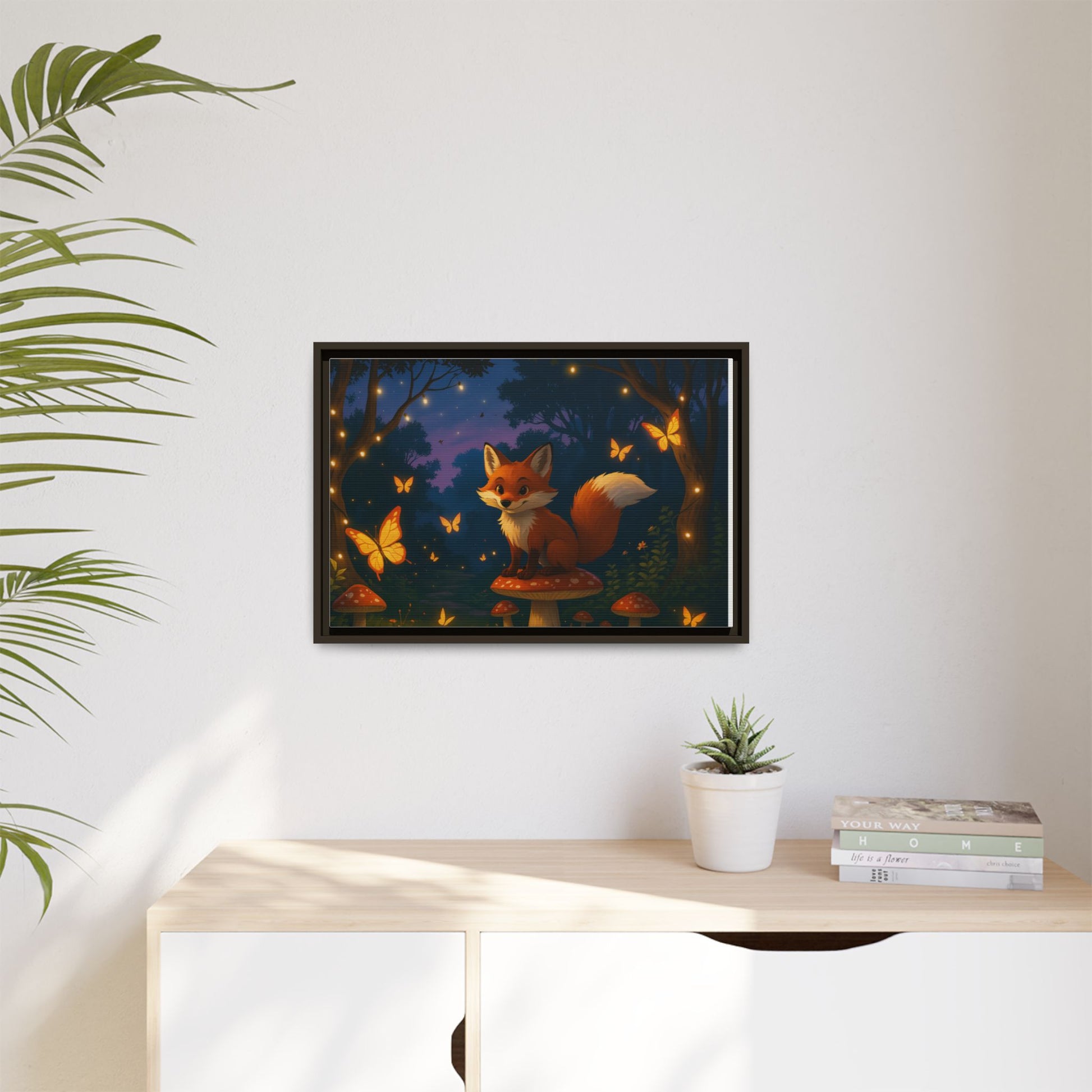Whimsical Fox Canvas Wall Art of Charlie the Whimsical Fox