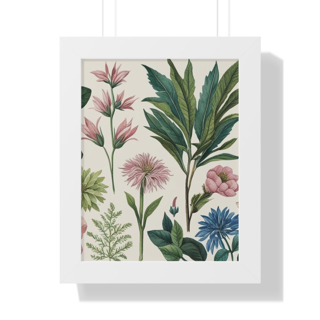 "Sage" – Framed Botanical Watercolor Print, Exclusive Botanical Series