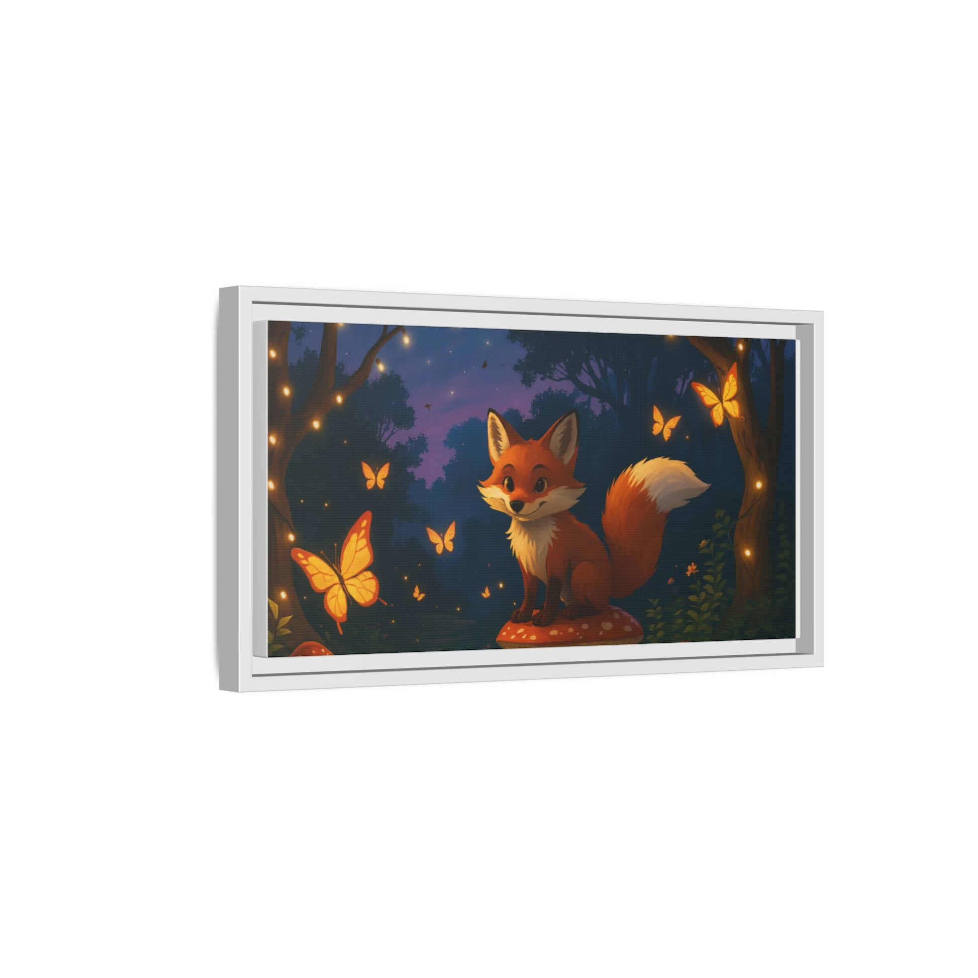 Whimsical Fox Canvas Wall Art of Charlie the Whimsical Fox