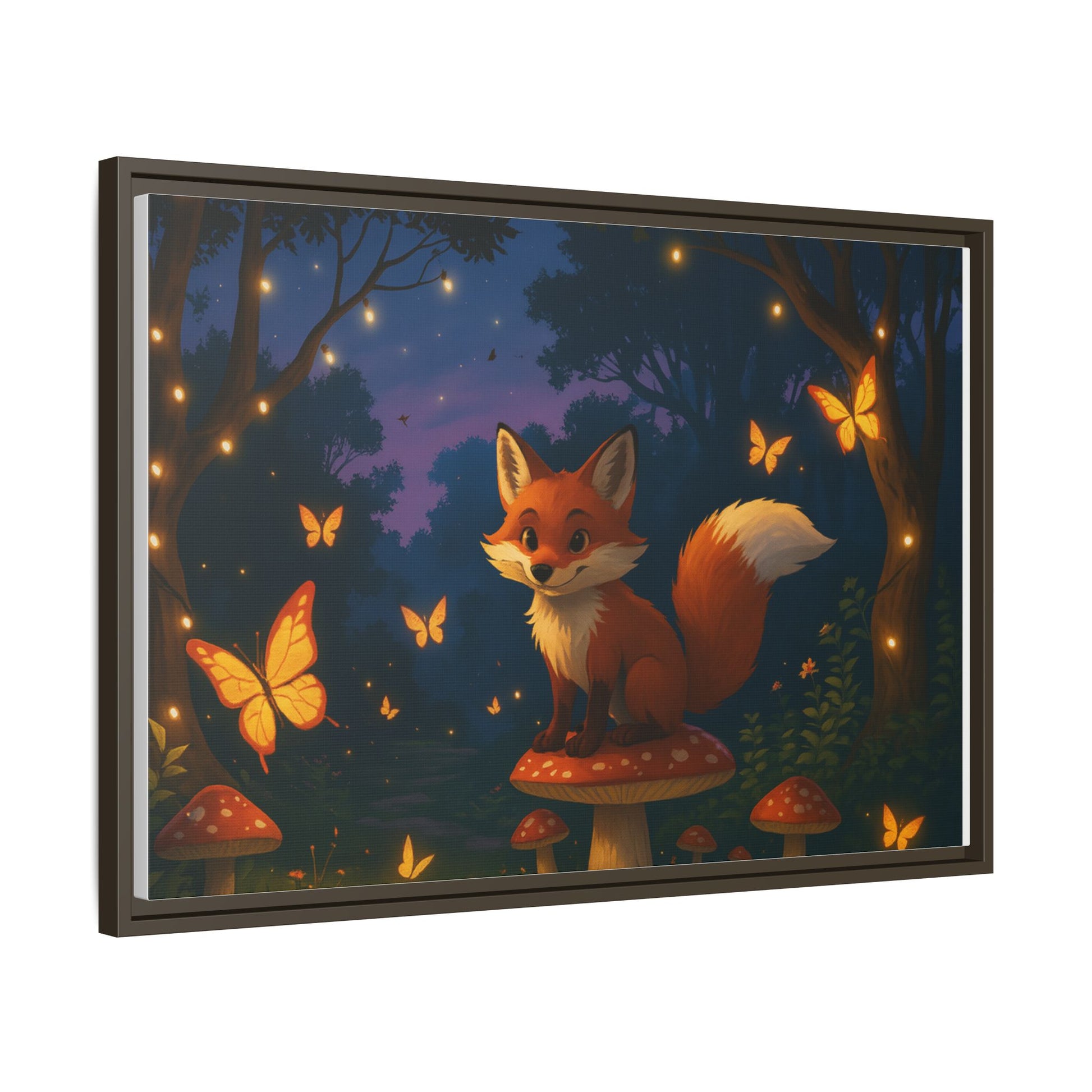 Whimsical Fox Canvas Wall Art of Charlie the Whimsical Fox