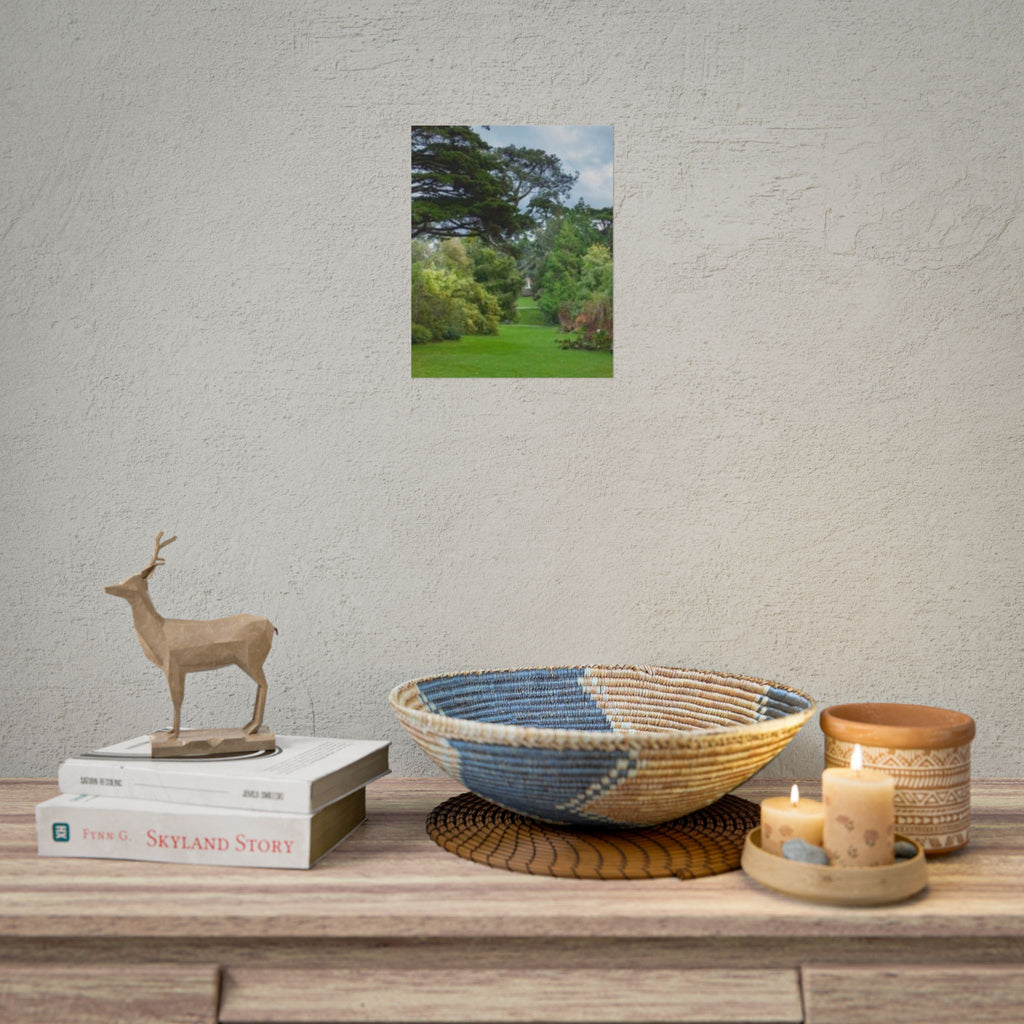 Tranquil Garden Path Nature Poster Wall Art Rolled Print