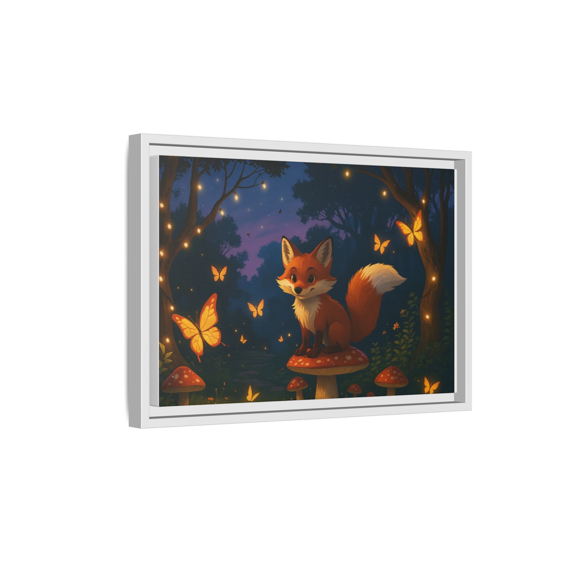 Whimsical Fox Canvas Wall Art of Charlie the Whimsical Fox